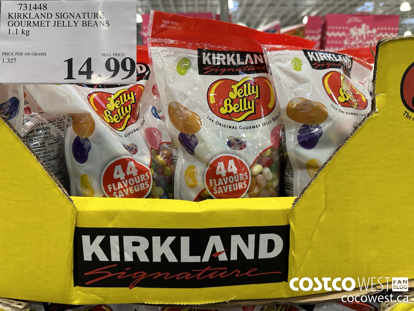 731448 KIRKLAND SIGNATURE GOURMET JELLY BEANS 1.1 kg $14.99