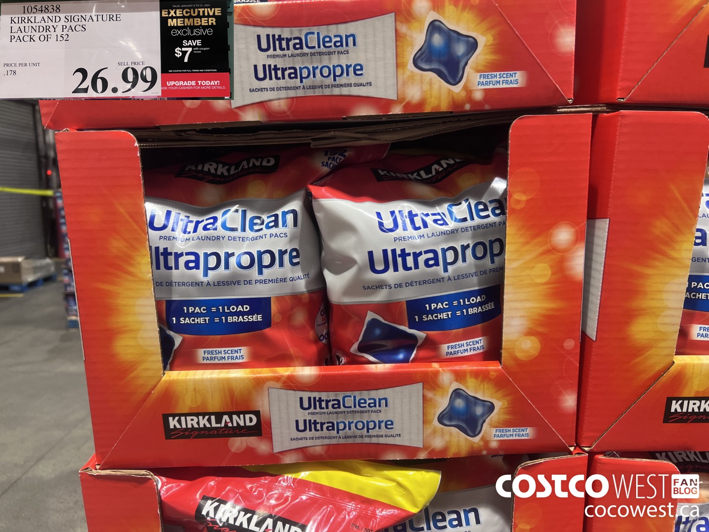 1054838 KIRKLAND SIGNATURE LAUNDRY PACS PACK OF 152 ($7.00 INSTANT SAVINGS EXPIRES ON 2024-01-21) $19.99