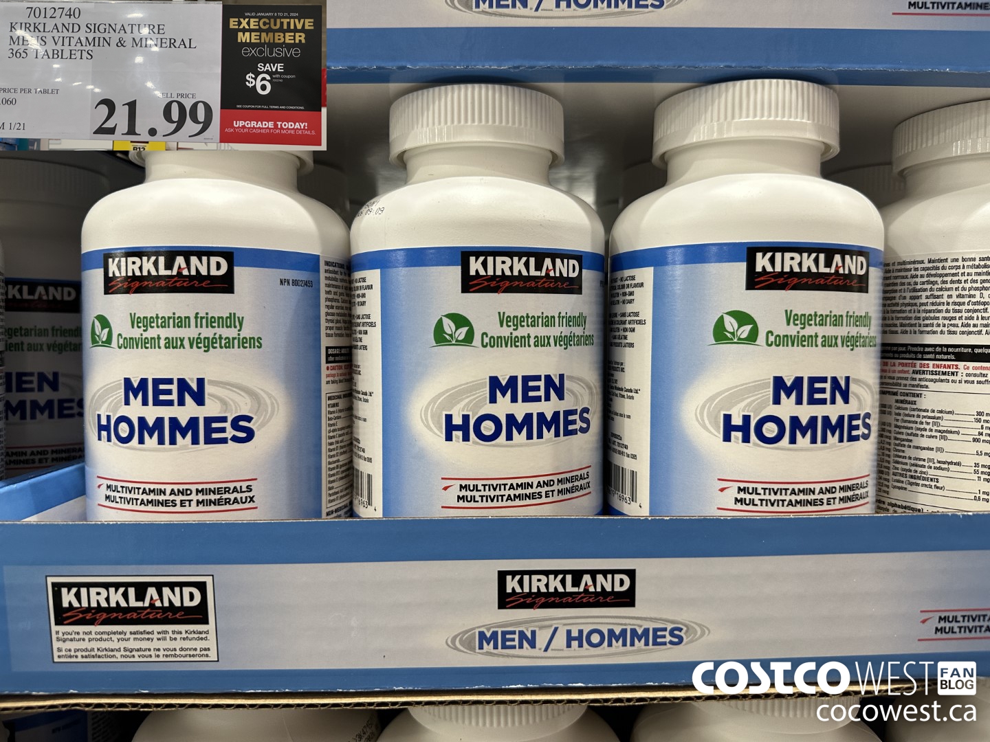7012740 KS MEN MULTIVITAMIN & MINERAL 365 TABLETS ($6.00 INSTANT SAVINGS EXPIRES ON 2024-01-21) $15.99
