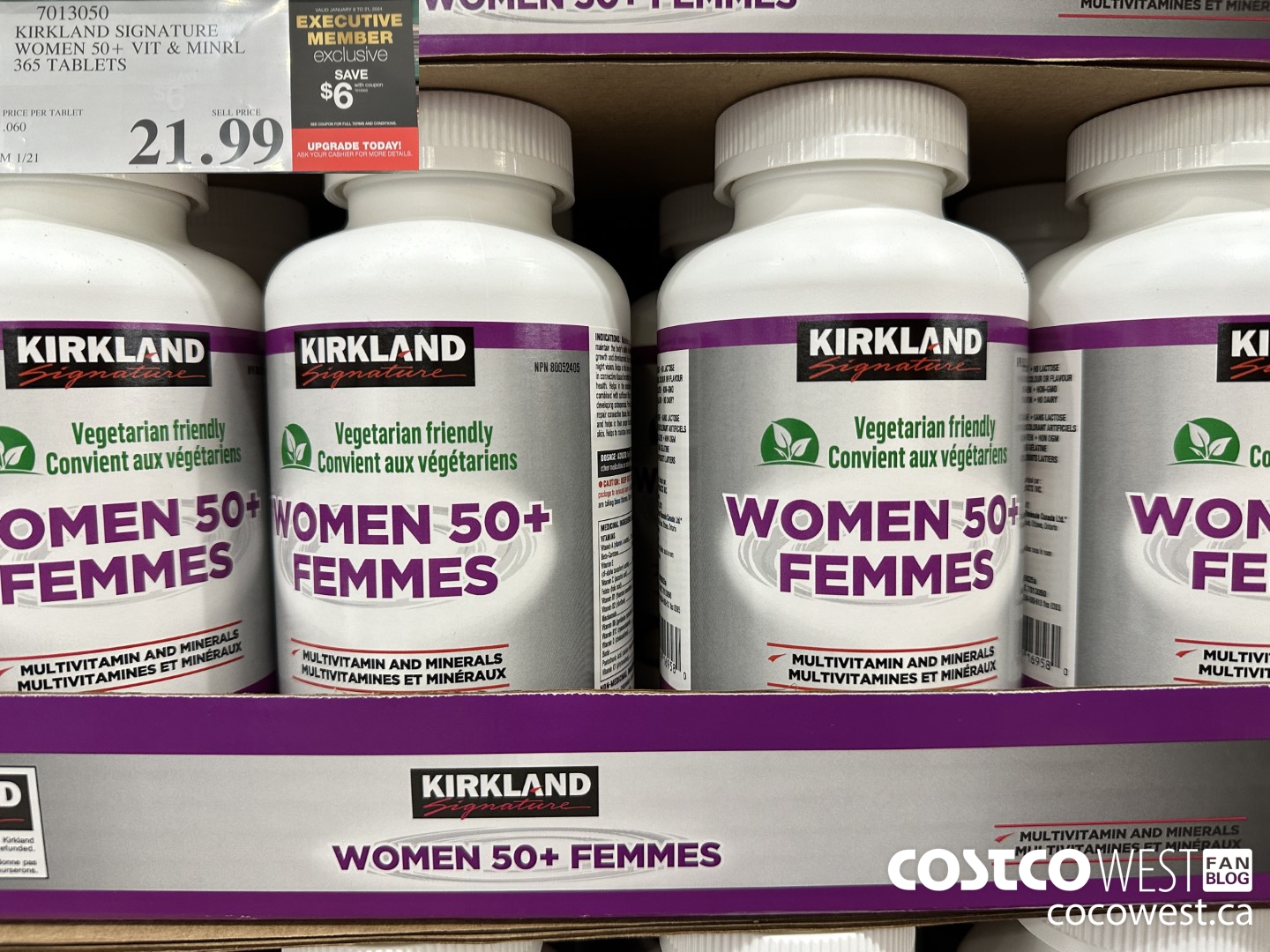 7013050 KS WOMEN 50+ MULTIVITAMIN & MINERAL 365 TABLETS  ($6.00 INSTANT SAVINGS EXPIRES ON 2024-01-21) $15.99