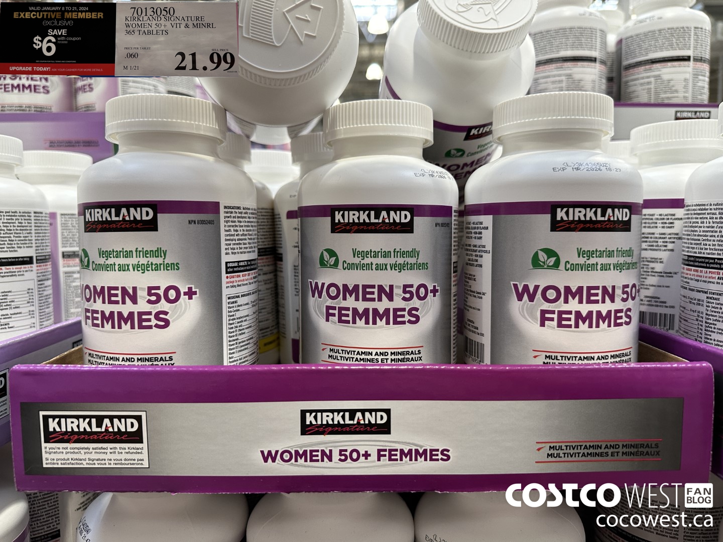 7013050 KS WOMEN 50+ MULTIVITAMIN & MINERAL 365 TABLETS  ($6.00 INSTANT SAVINGS EXPIRES ON 2024-01-21) $15.99