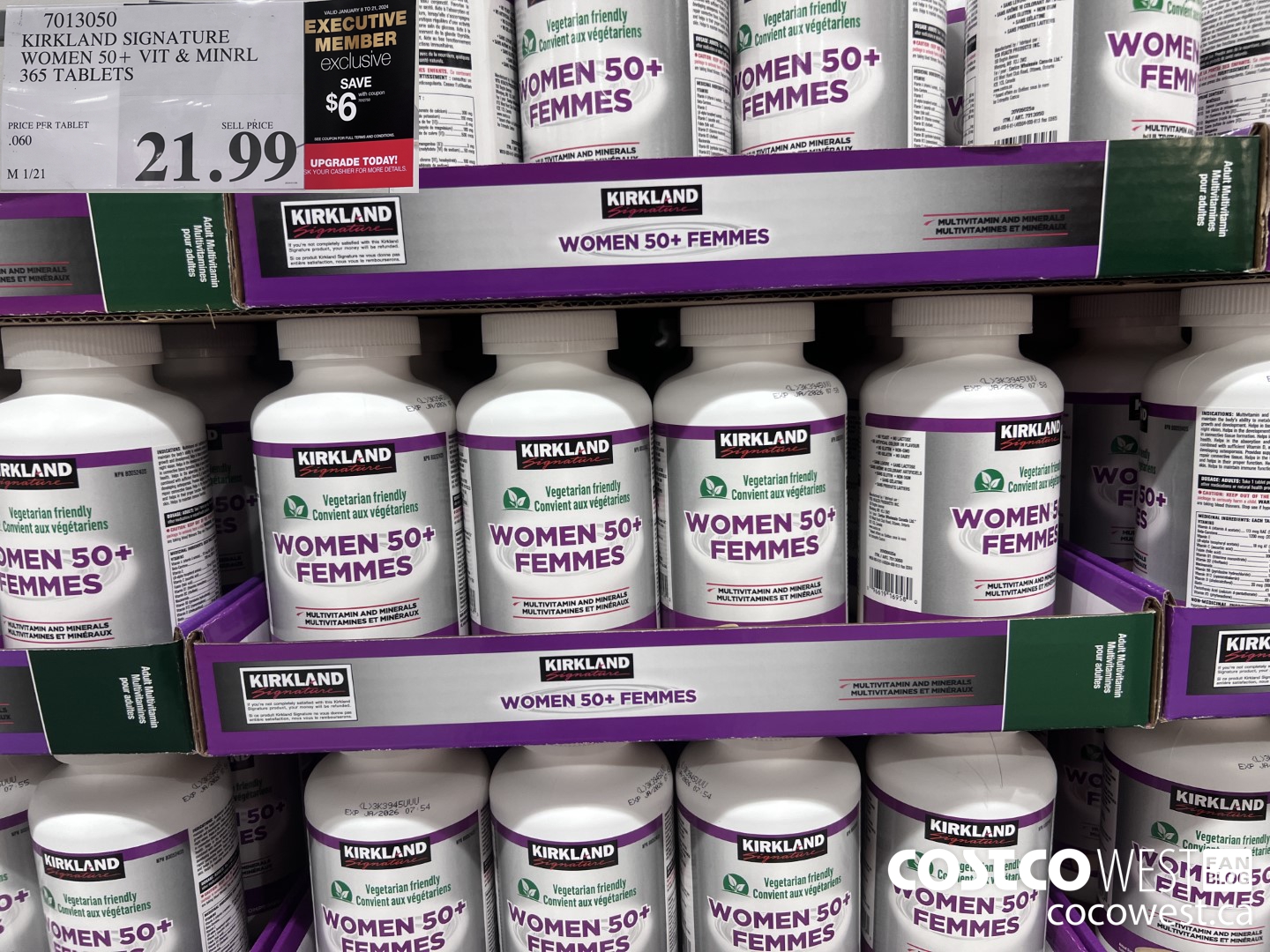 7013050 KS WOMEN 50+ MULTIVITAMIN & MINERAL 365 TABLETS  ($6.00 INSTANT SAVINGS EXPIRES ON 2024-01-21) $15.99