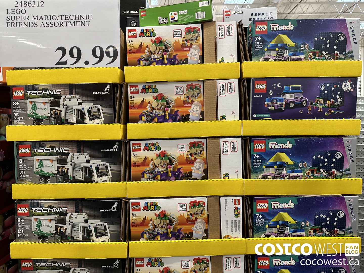 2486312 LEGO SUPER MARIO/TECHNIC FRIENDS ASSORTMENT $29.99