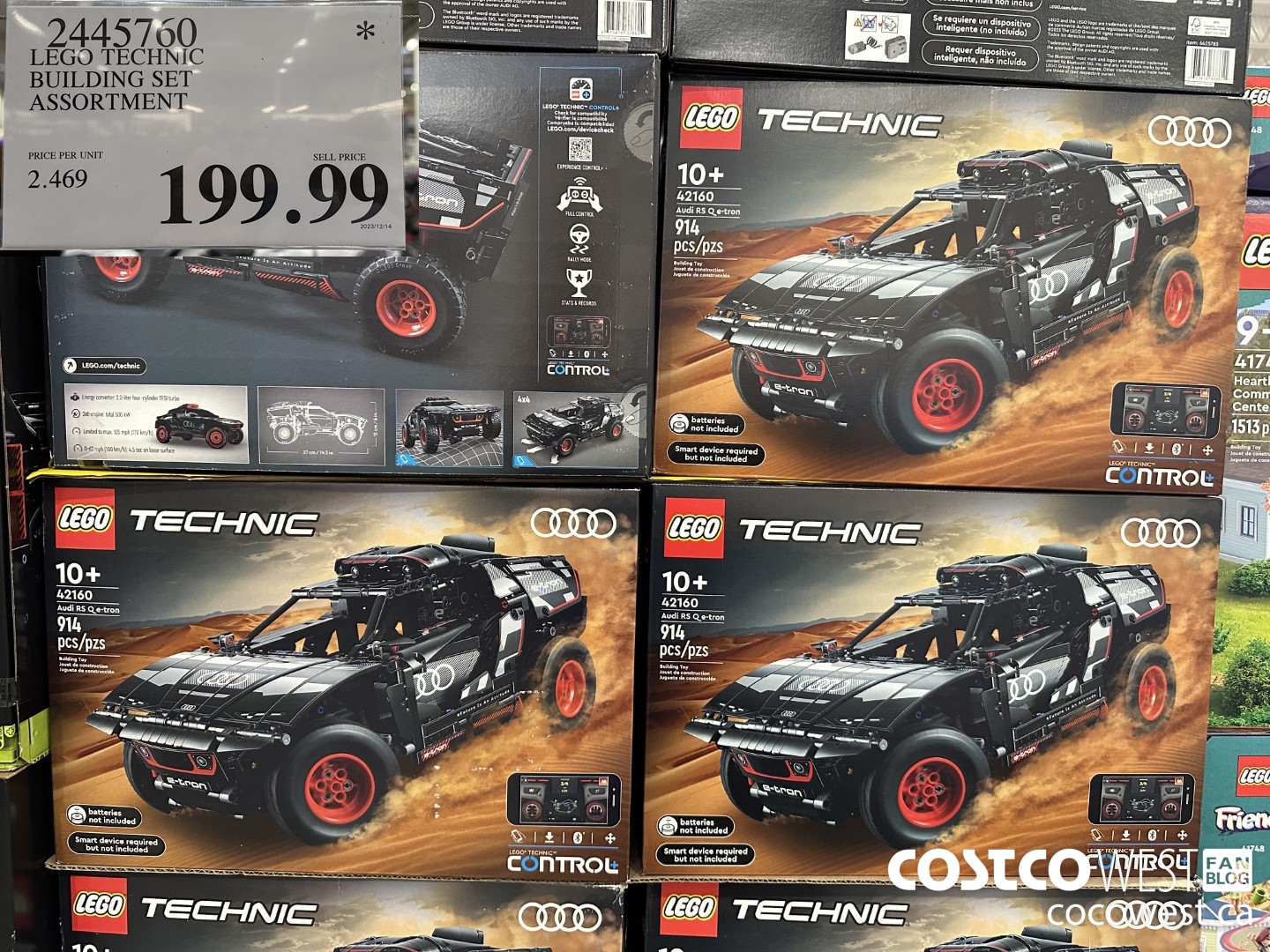 2445760 LEGO TECHNIC BUILDING SET ASSORTMENT $199.99