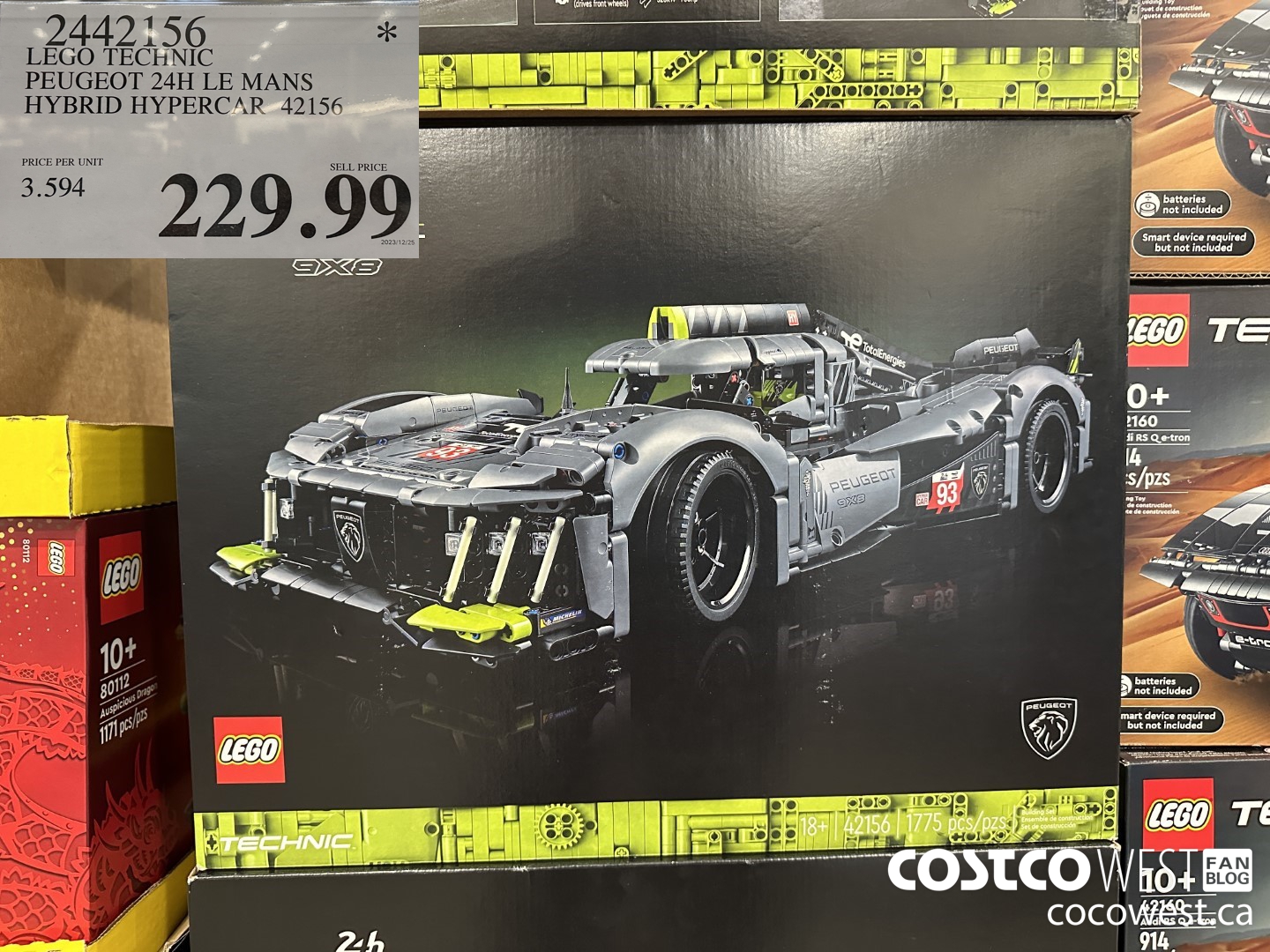 Costco Winter 2023 Seasonal Superpost Furniture Exercise Christmas   LEGO TECHNIC PEUGEOT 24H LE MANS HYBRID HYPERCAR 42156 20240102 152143 