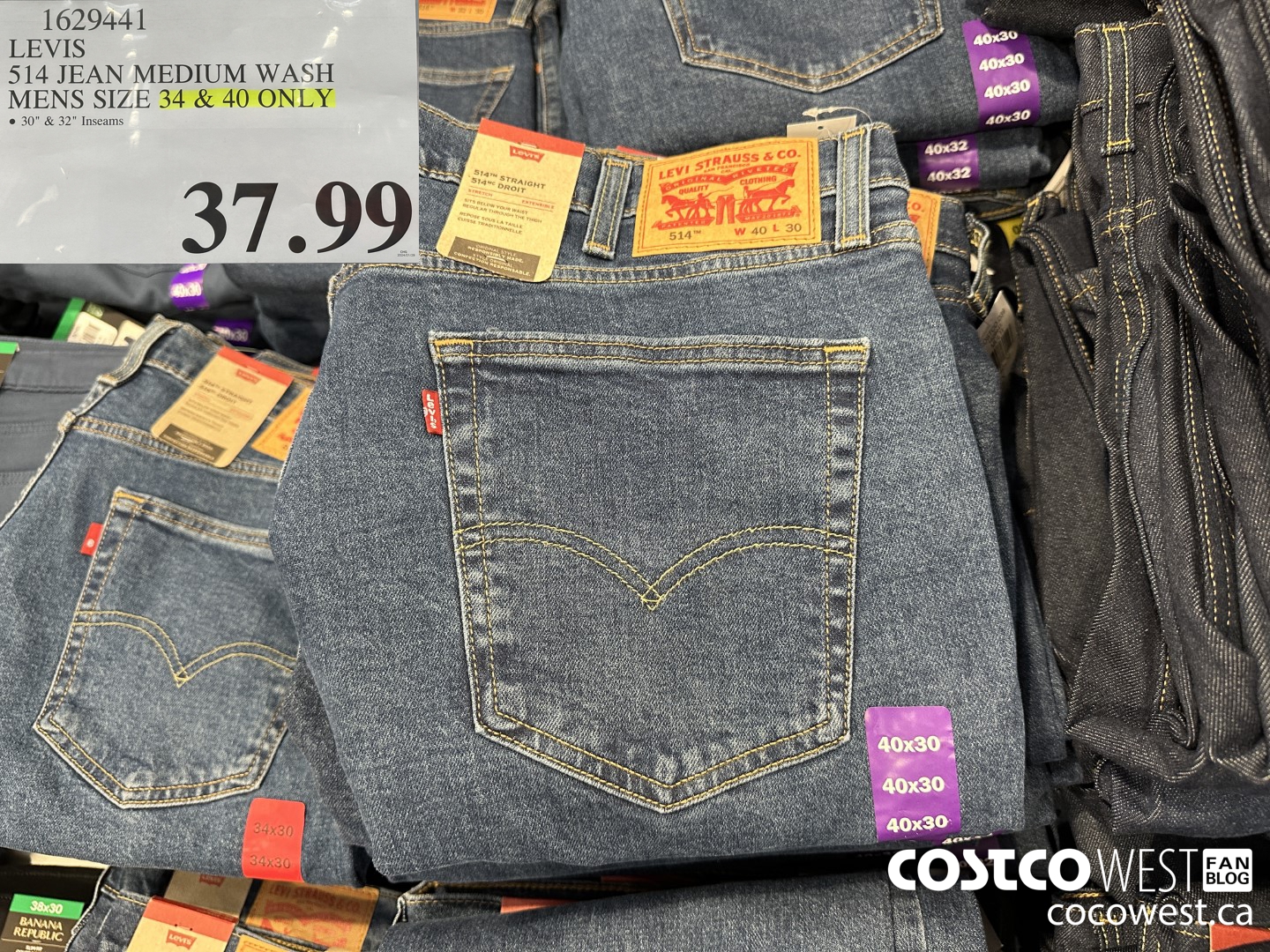 Costco levis 514 store