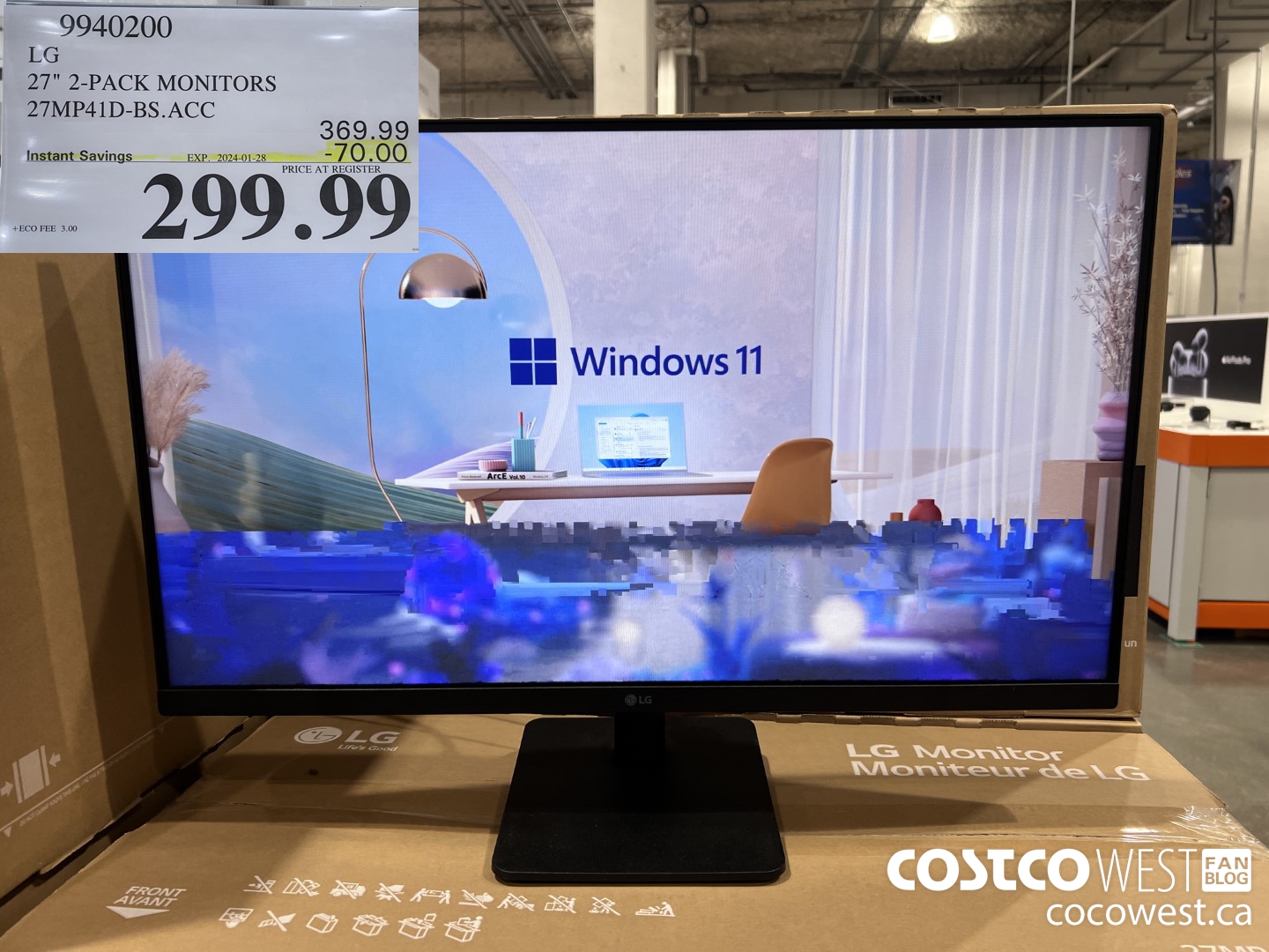 Costco Flyer Costco Sale Items For Jan 15 21 2024 For BC AB SK MB   LG 27 20PACK MONITORS 27MP41DBSACC 20240115 153128 