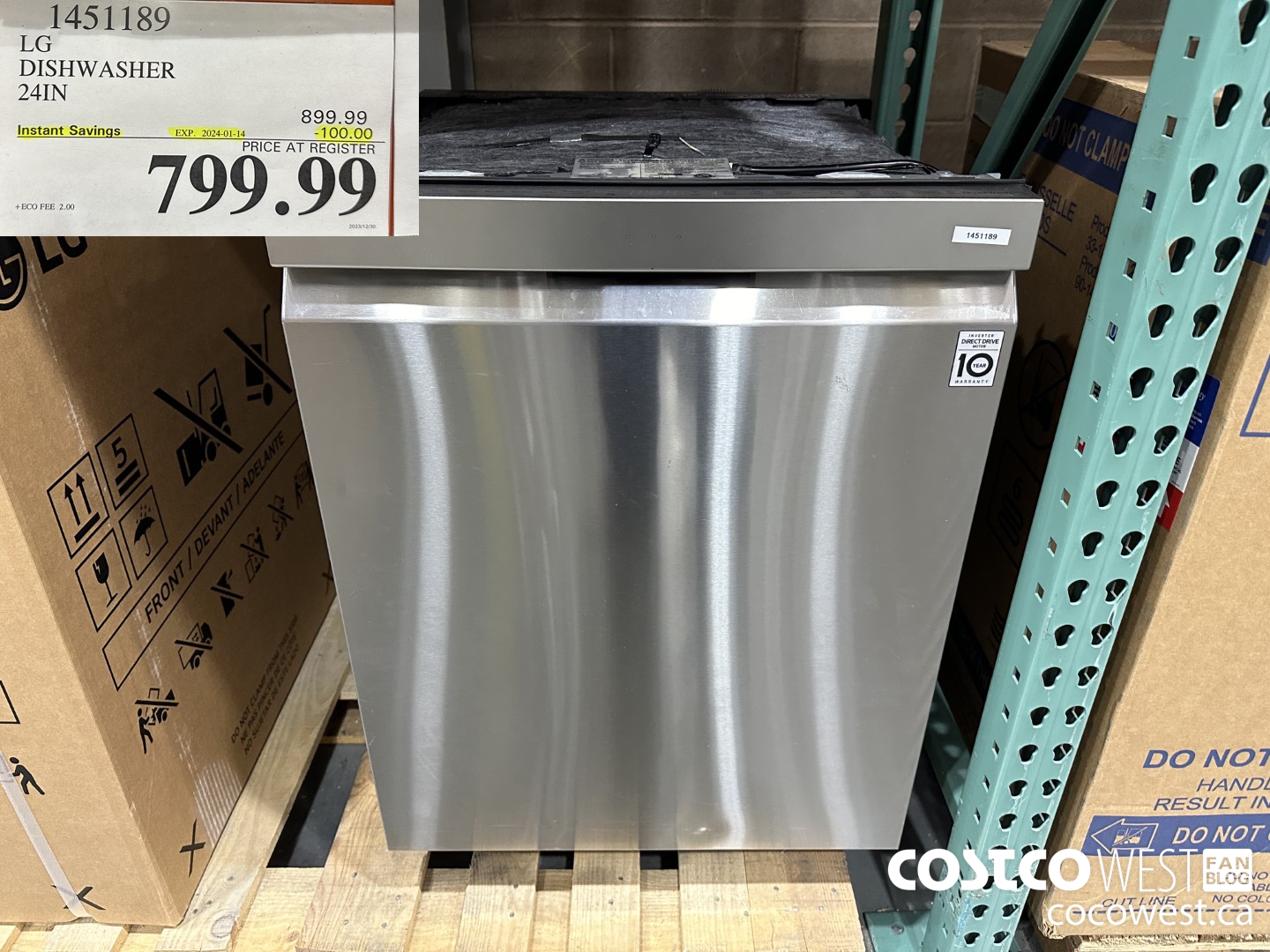 1451189 LG DISHWASHER 24