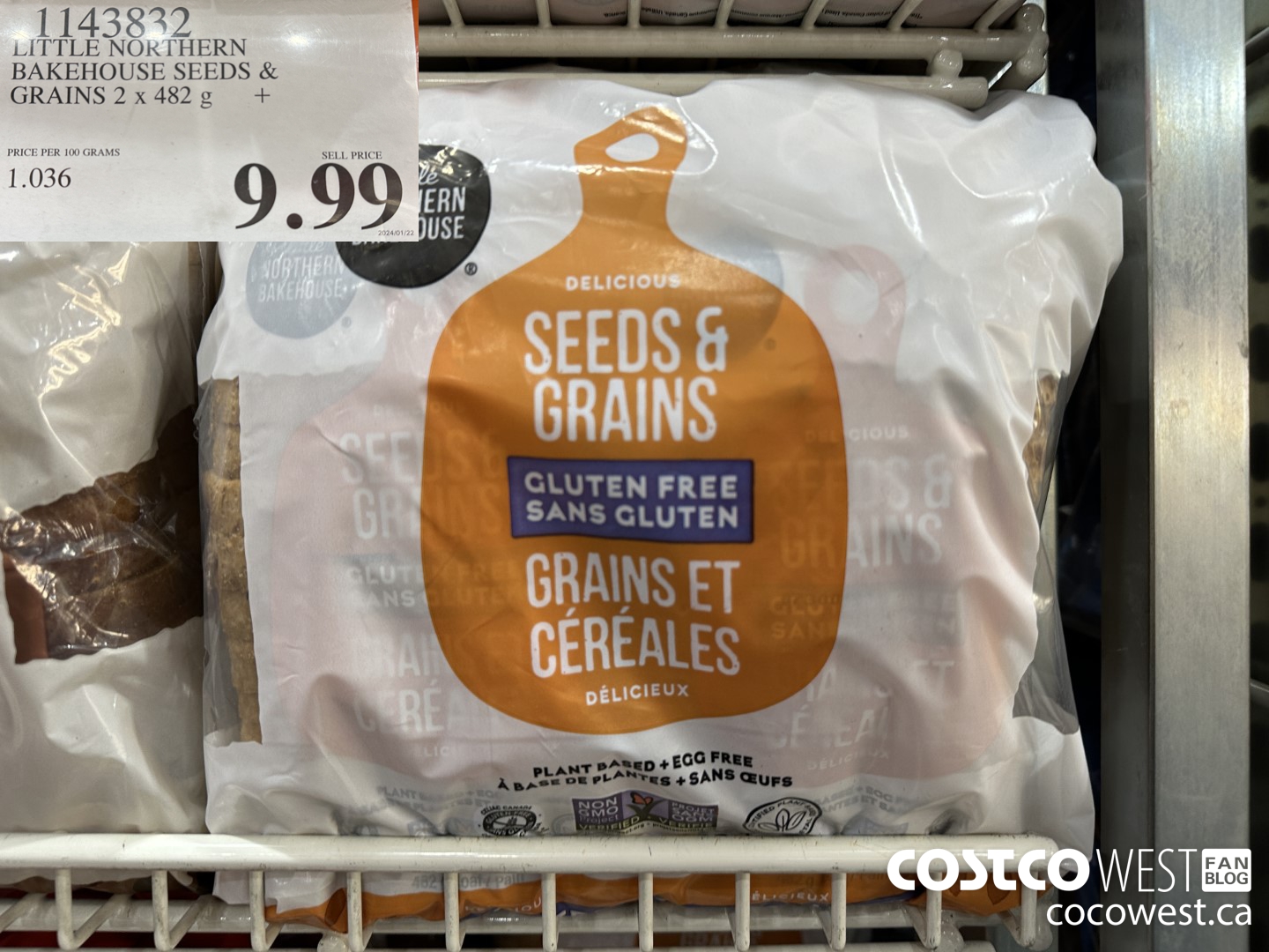 1143832 LITTLE NORTHERN BAKEHOUSE SEEDS & GRAINS 2 X 482 G $9.99