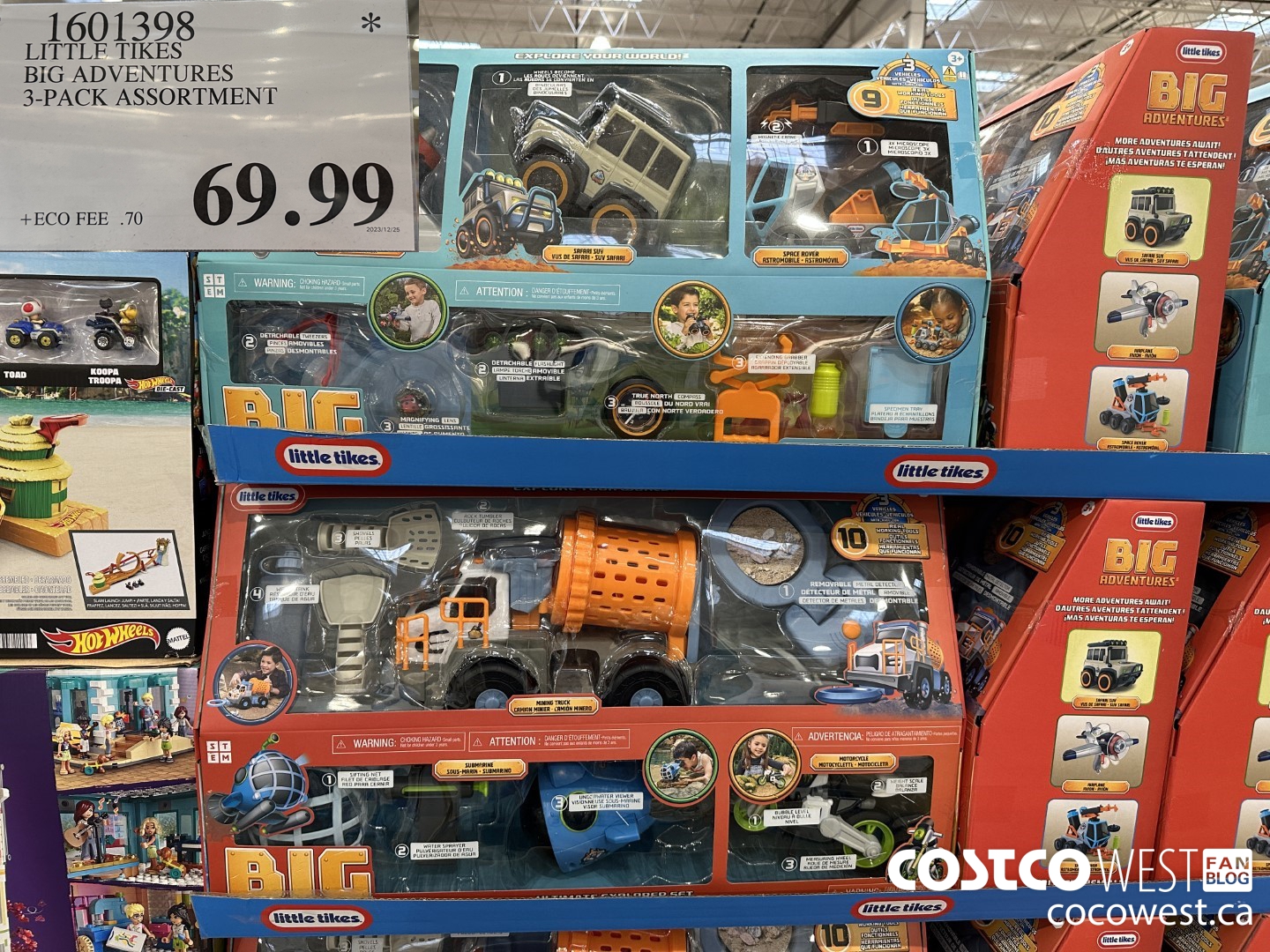 1601398 LITTLE TIKES BIG ADVENTURE 3-PACK ASSORTMENT $69.99