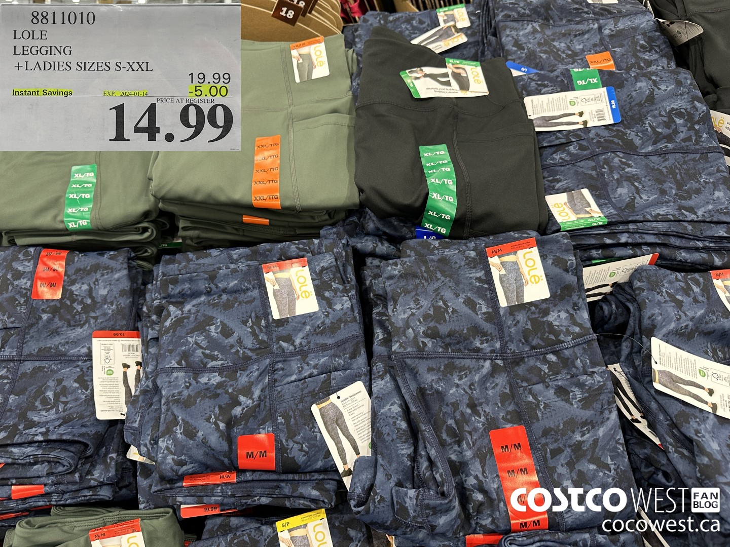 8811010 LOLE LEGGINGS LADIES SIZES S-XXL ($5.00 INSTANT SAVINGS EXPIRES ON 2024-01-14) $14.99