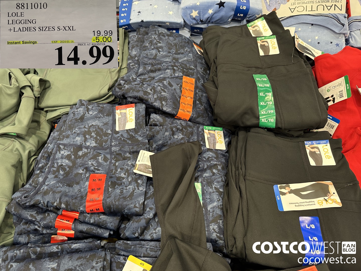 8811010 LOLE LEGGINGS LADIES SIZES S-XXL ($5.00 INSTANT SAVINGS EXPIRES ON 2024-01-14) $14.99