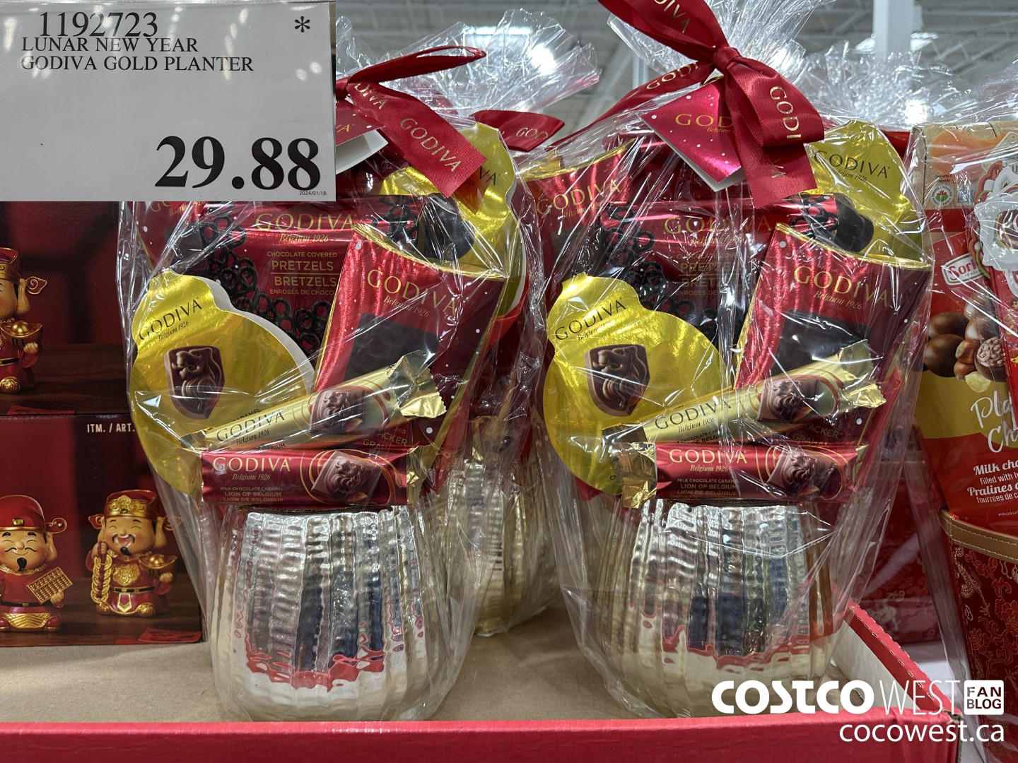 1192723 LUNAR NEW YEAR GODIVA GOLD PLANTER  $29.88