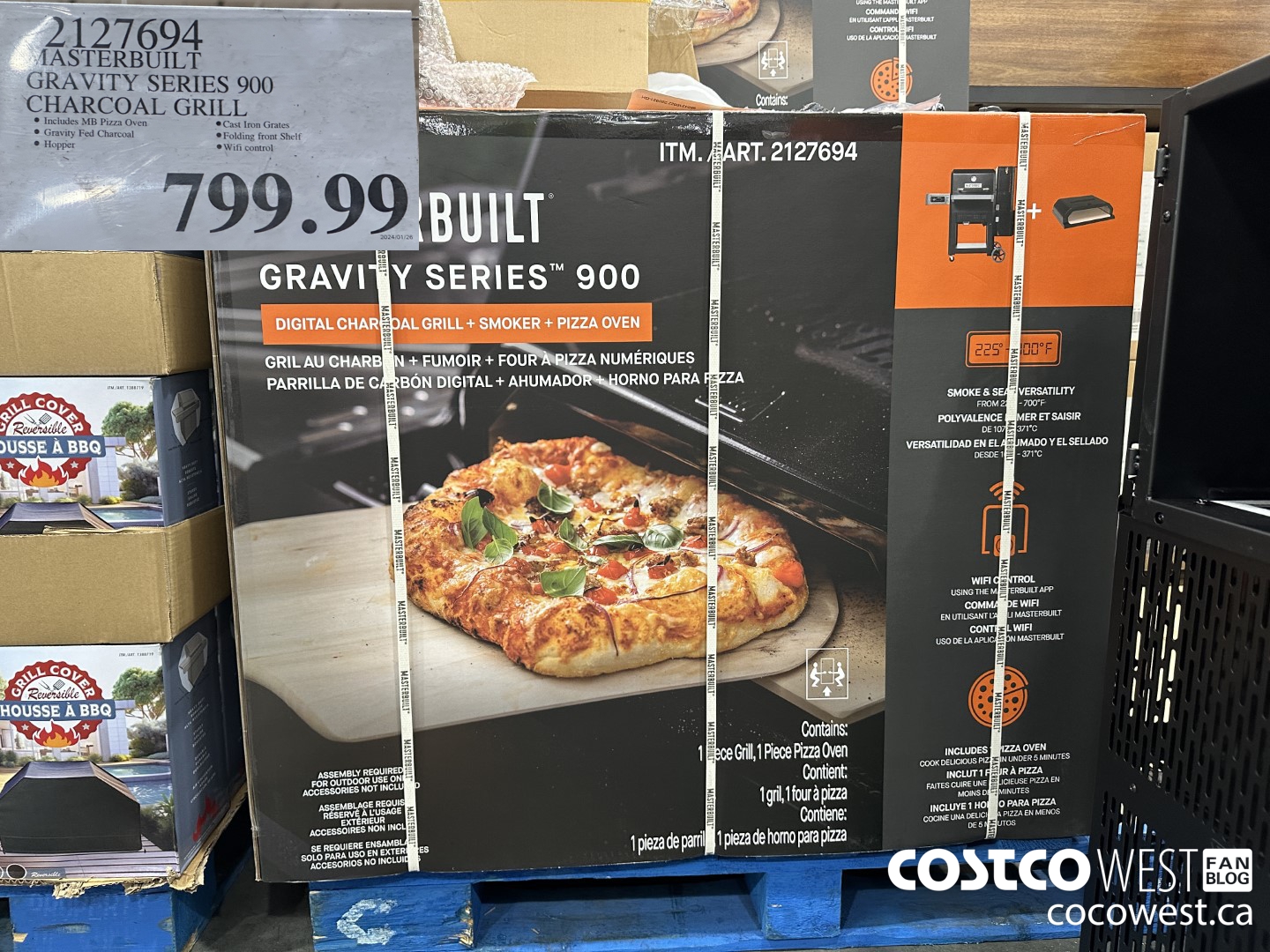 2127694 MASTERBUILT GRAVITY SERIES 900 CHARCOAL GRILL $799.99