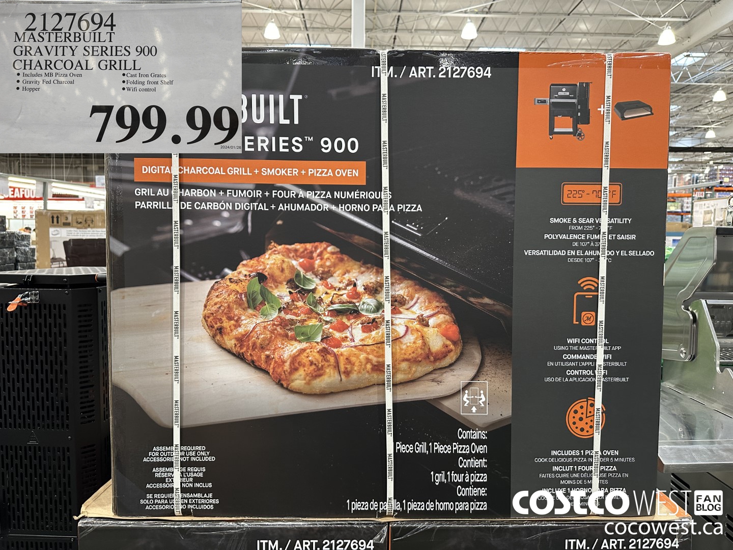 2127694 MASTERBUILT GRAVITY SERIES 900 CHARCOAL GRILL $799.99