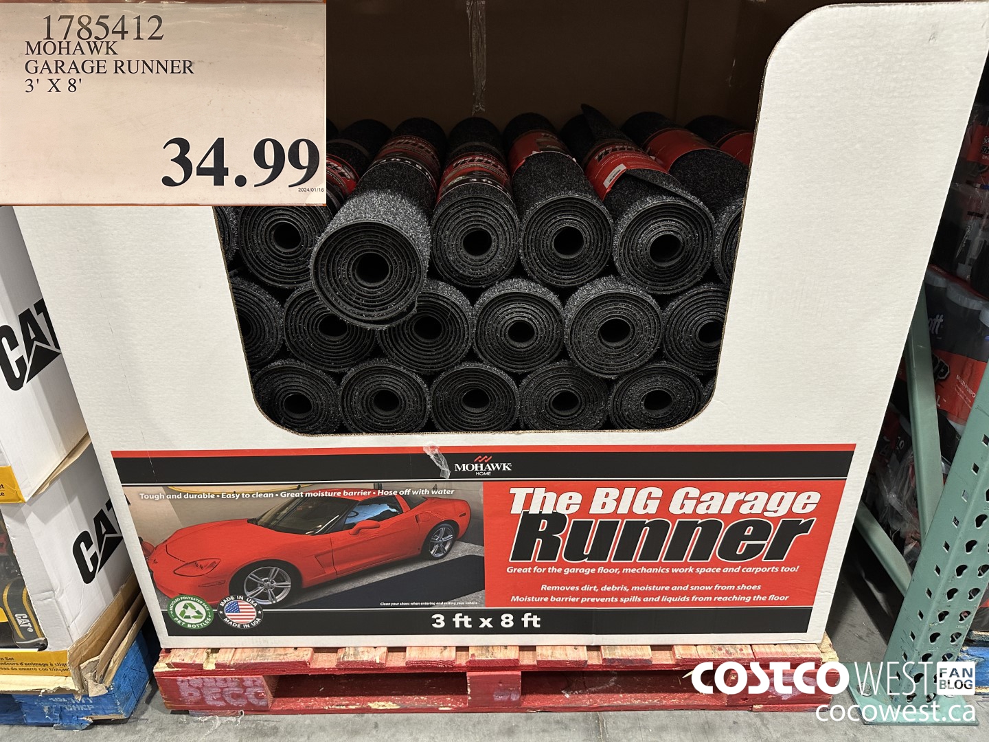 1785412 MOHAWK GARAGE RUNNER 3' X 8' $34.99