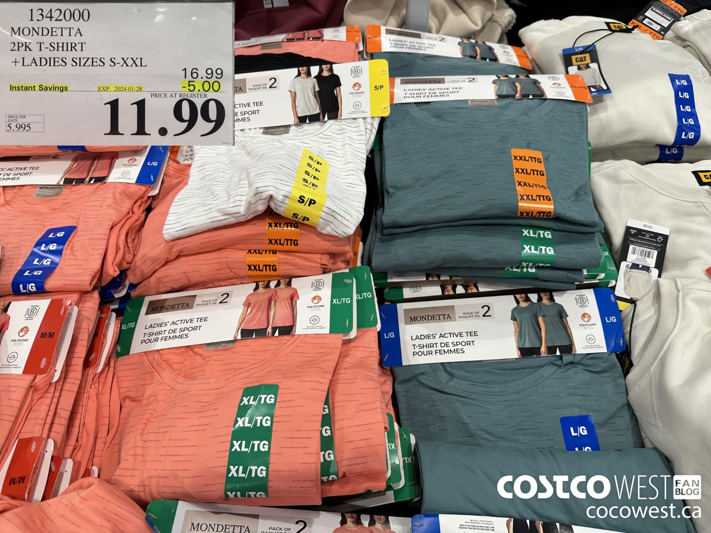 1342000 MONDET SLA 2PK T-SHIRT LADIES SIZES S-XXL ($5.00 INSTANT SAVINGS EXPIRES ON 2024-01-28) $11.99