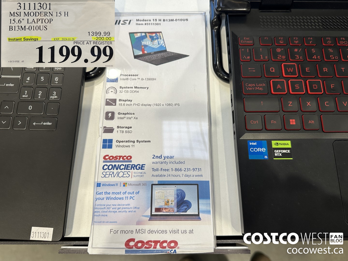 3111301 MSI MODERN 15 H 15.6