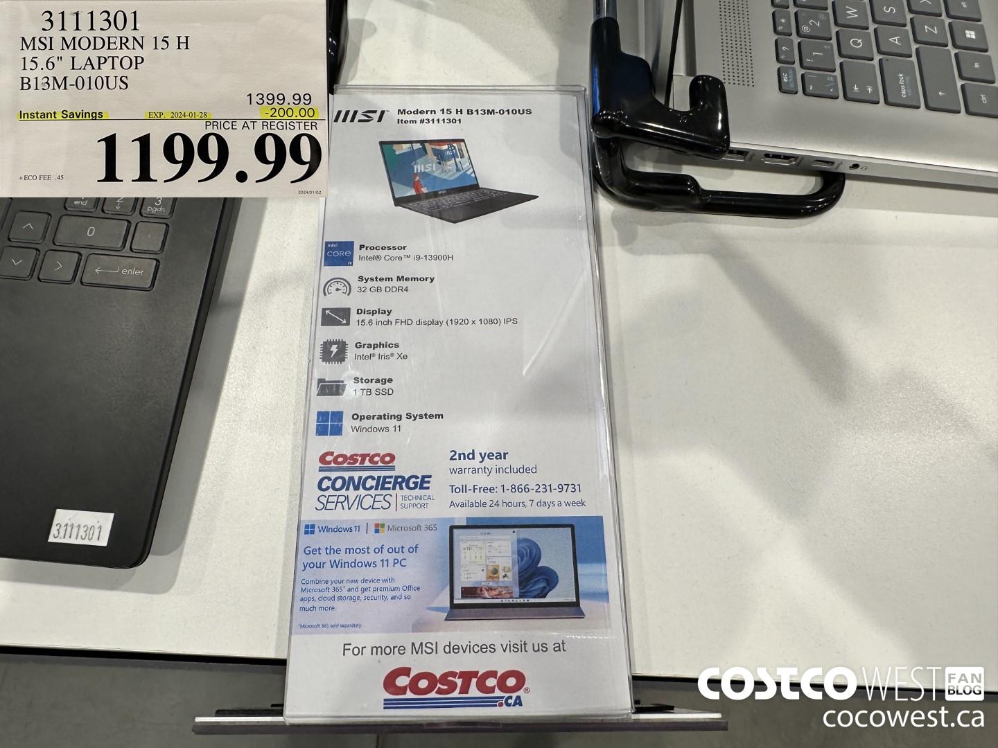 3111301 MSI MODERN 15 H 15.6