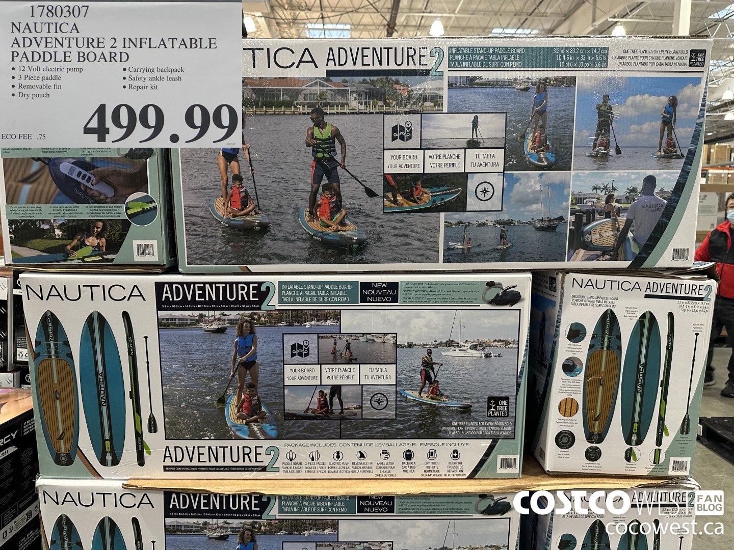 1780307 NAUTICA ADVENTURE 2 INFLATABLE PADDLE BOARD $499.99