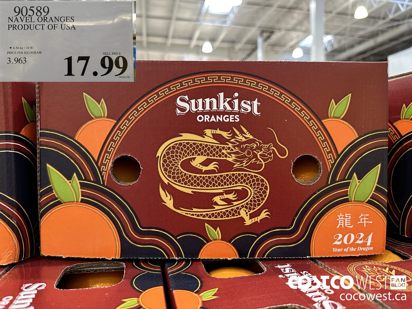 90589 NAVEL ORANGES PRODUCT OF USA $17.99