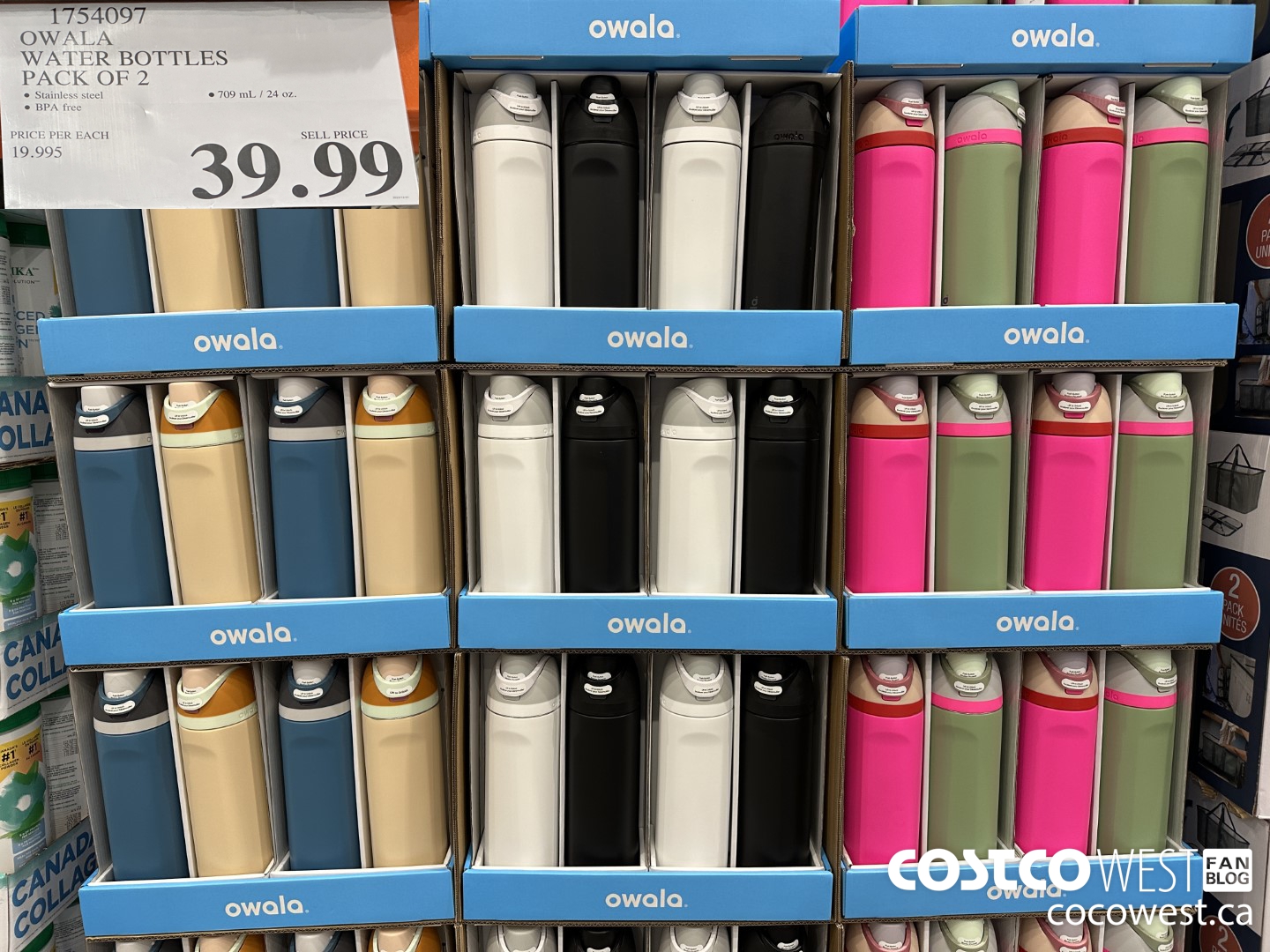 1754097 OWALA WATER BOTTLES PACK OF 2 $39.99