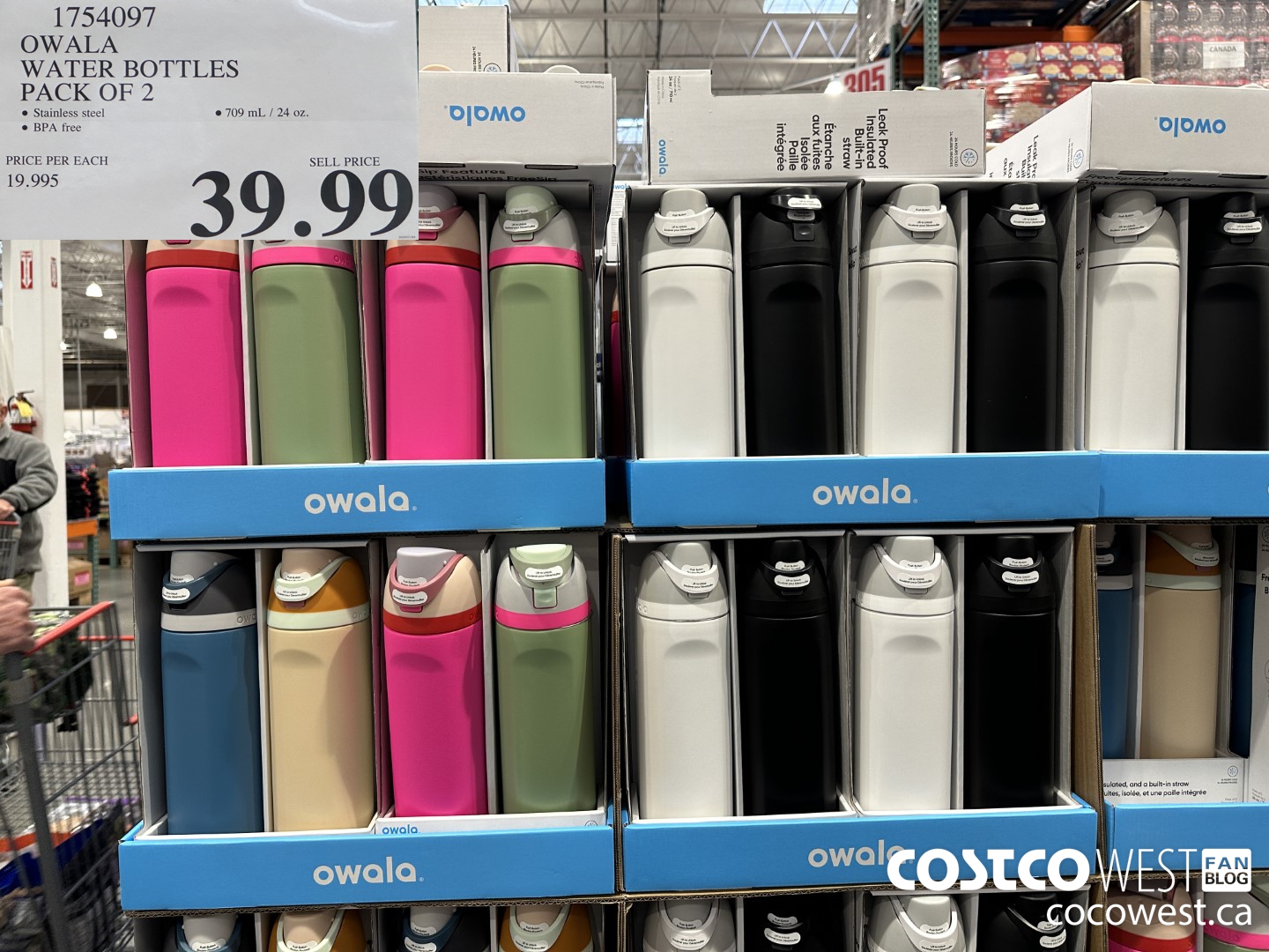 1754097 OWALA WATER BOTTLES PACK OF 2 $39.99