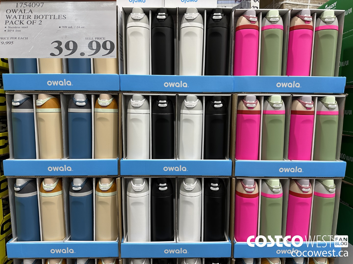 1754097 OWALA WATER BOTTLES PACK OF 2 $39.99