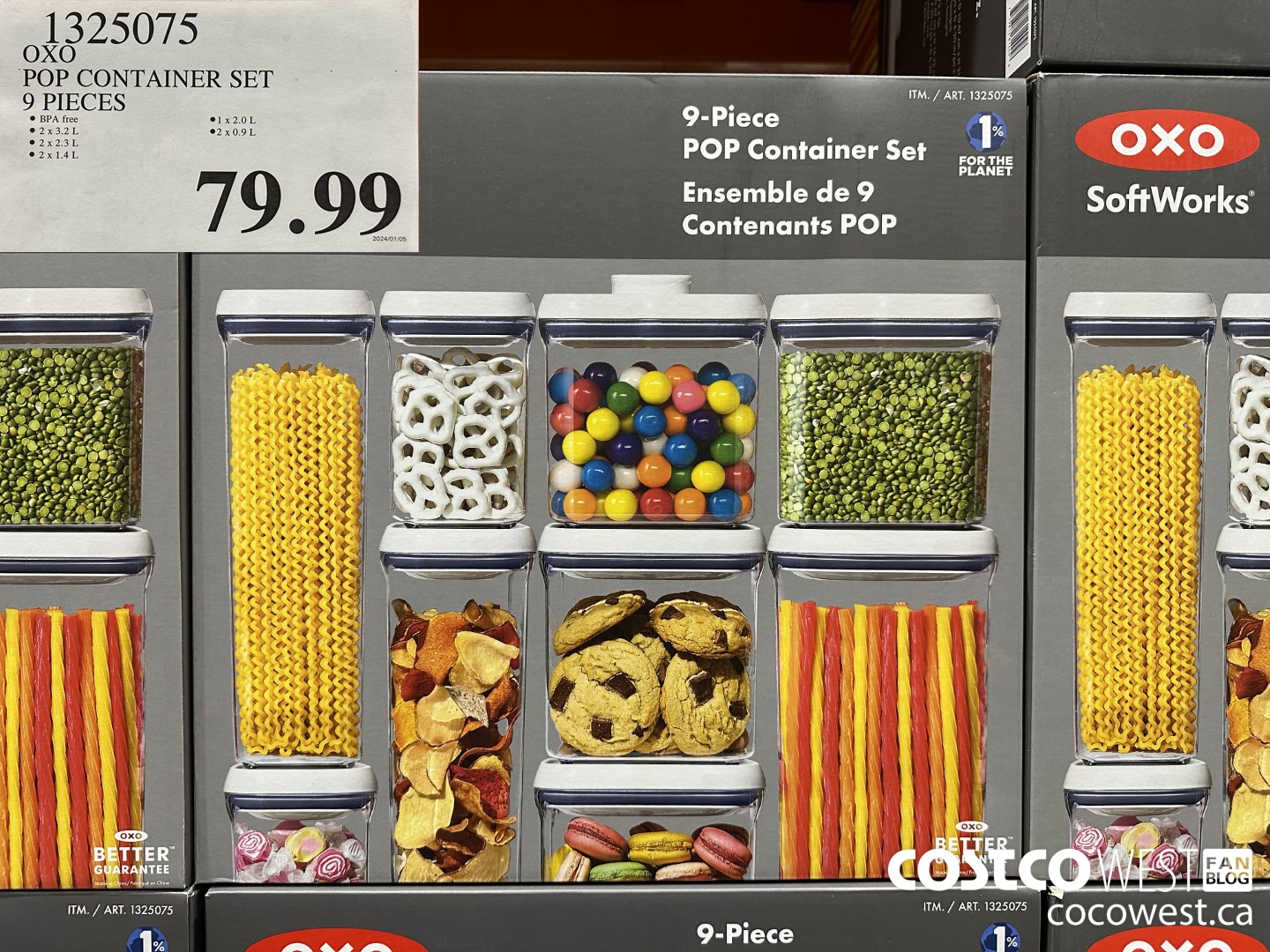 1325075 OXO POP CONTAINER SET 9 PIECE $79.99