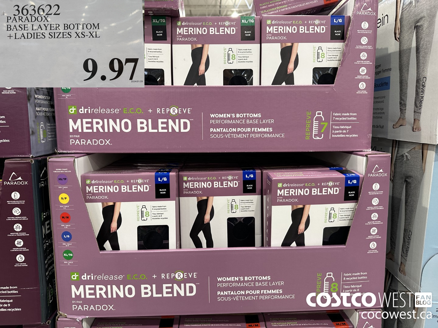 363622 PARADOX BASE LAYER BOTTOM LADIES SIZES XS-XL $9.97