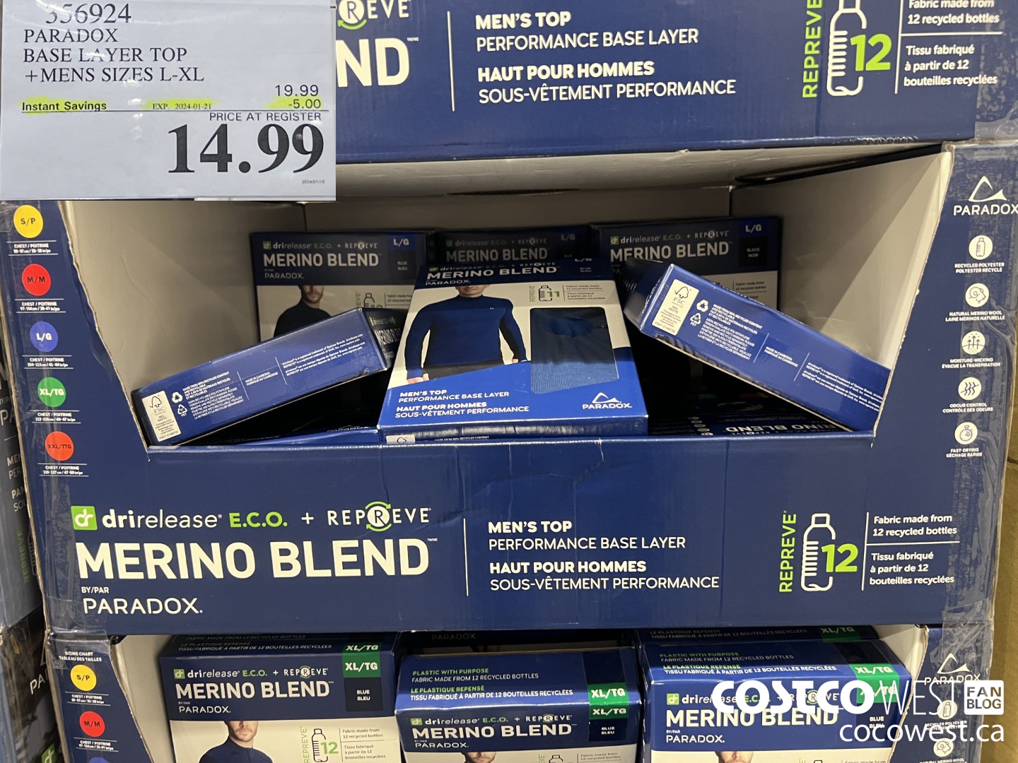 356924 PARADOX BASE LAYER TOP MENS SIZES S-XL ($5.00 INSTANT SAVINGS EXPIRES ON 2024-01-21) $14.99