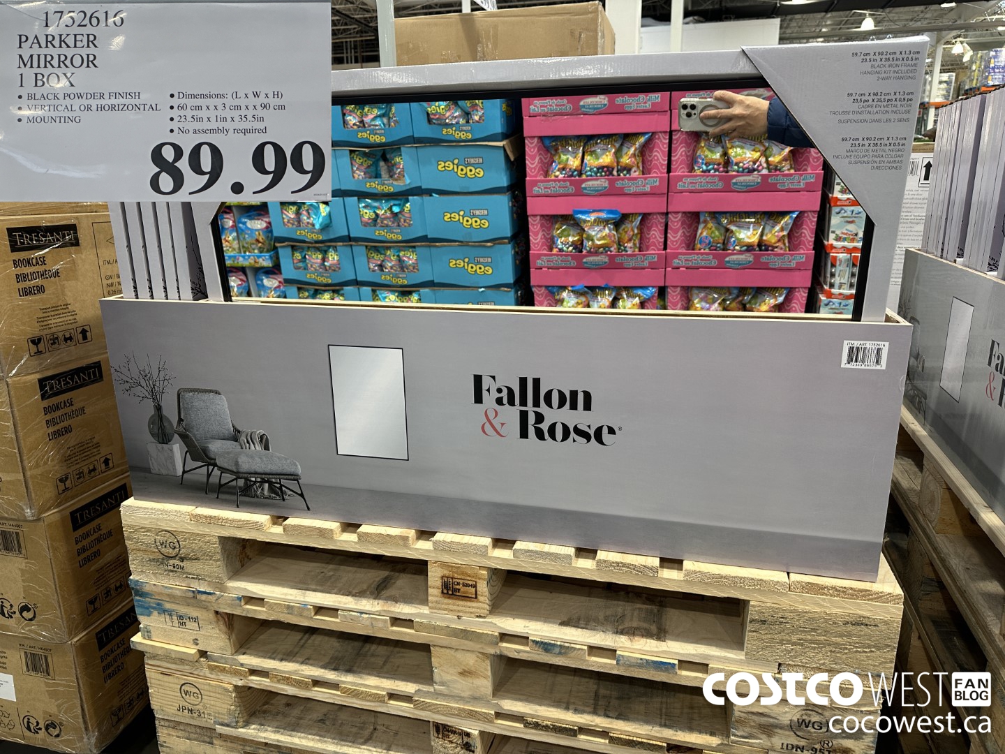 1752616 PARKER MIRROR 1 BOX $89.99