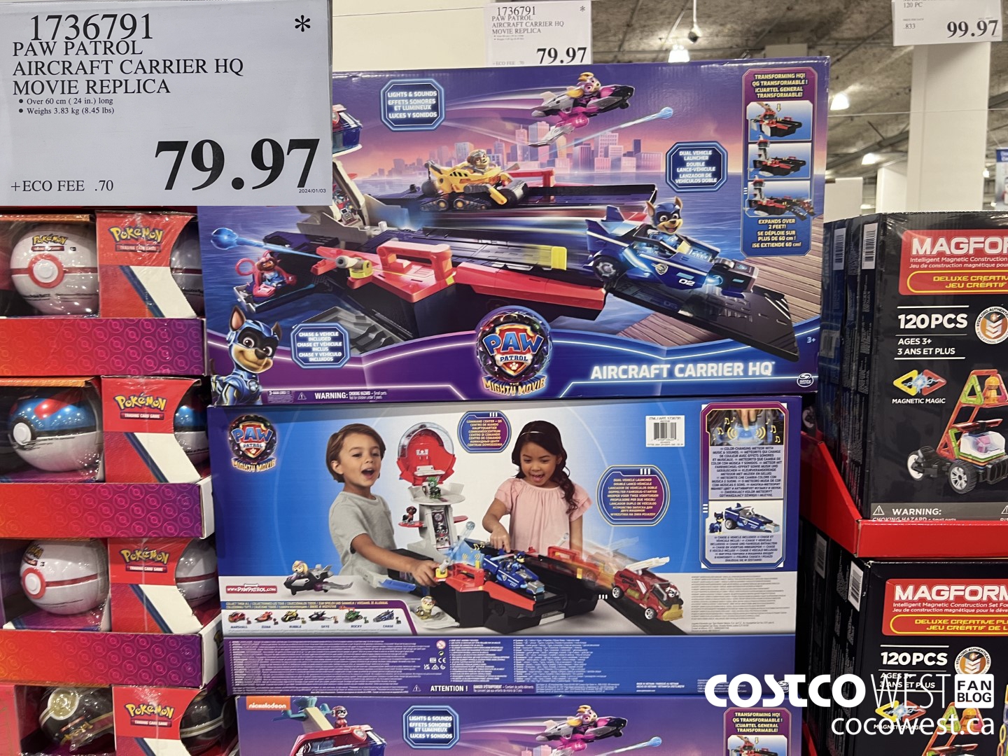 1736791 PAW PATROL AIRCRAFT CARRIER HQ MOVIE REPLICA $79.97