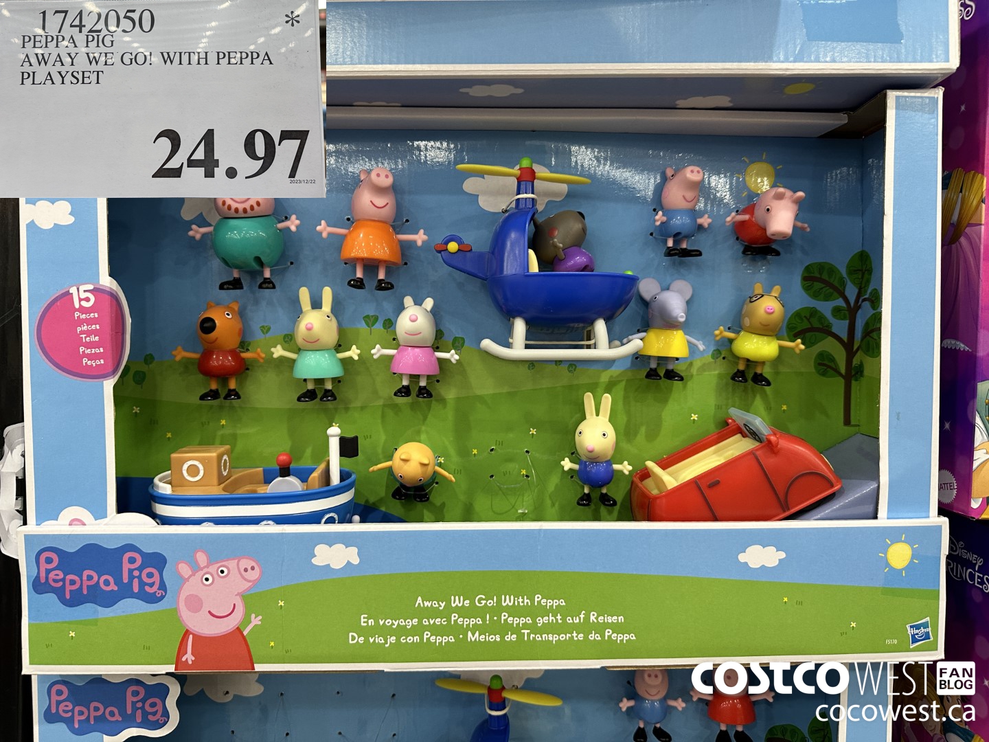 1742050 PEPPA PIG AWAY WE GO! WITH PEPPA PLAYSET $24.97