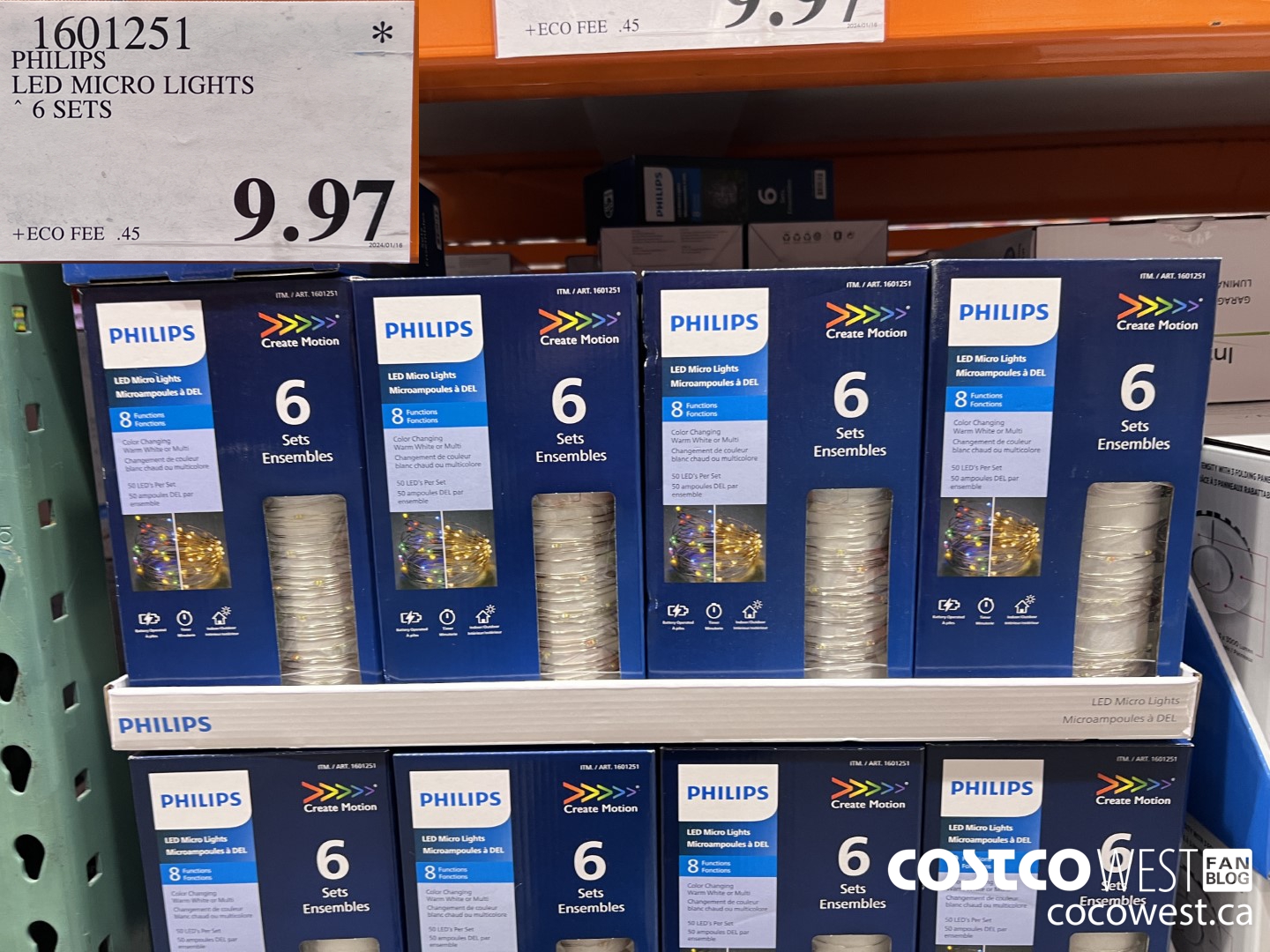 1601251 PHILIPS LED MICRO LIGHTS 6 SETS $9.97