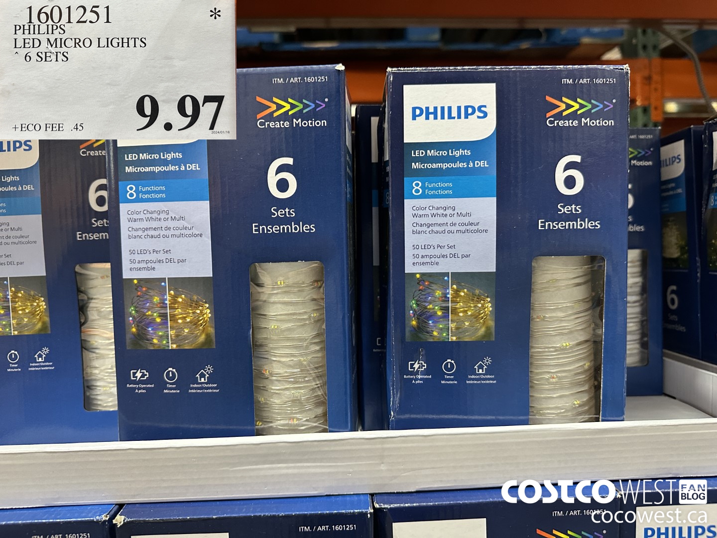 1601251 PHILIPS LED MICRO LIGHTS 6 SETS $9.97