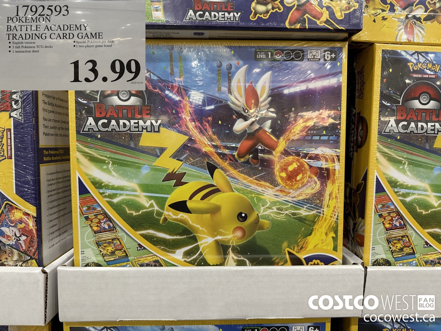 1792593 POKEMON BATTLE ACADEMY TRADING CARD GAME $13.99