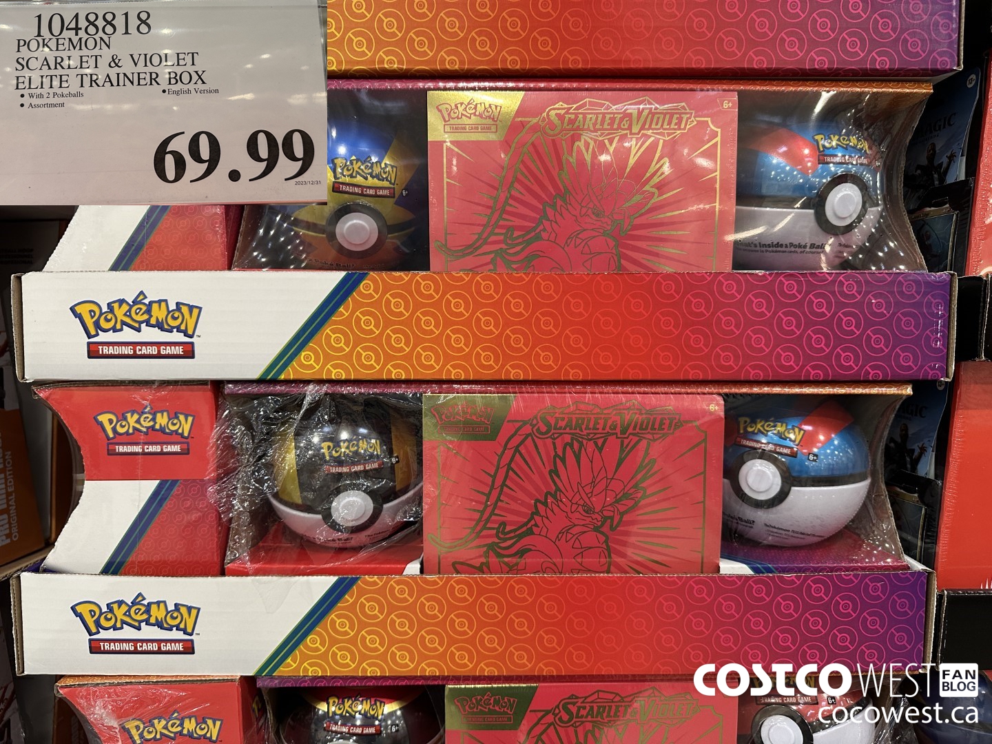 1048818 POKEMON SCARLET & VIOLET ELITE TRAINER BOX $69.99