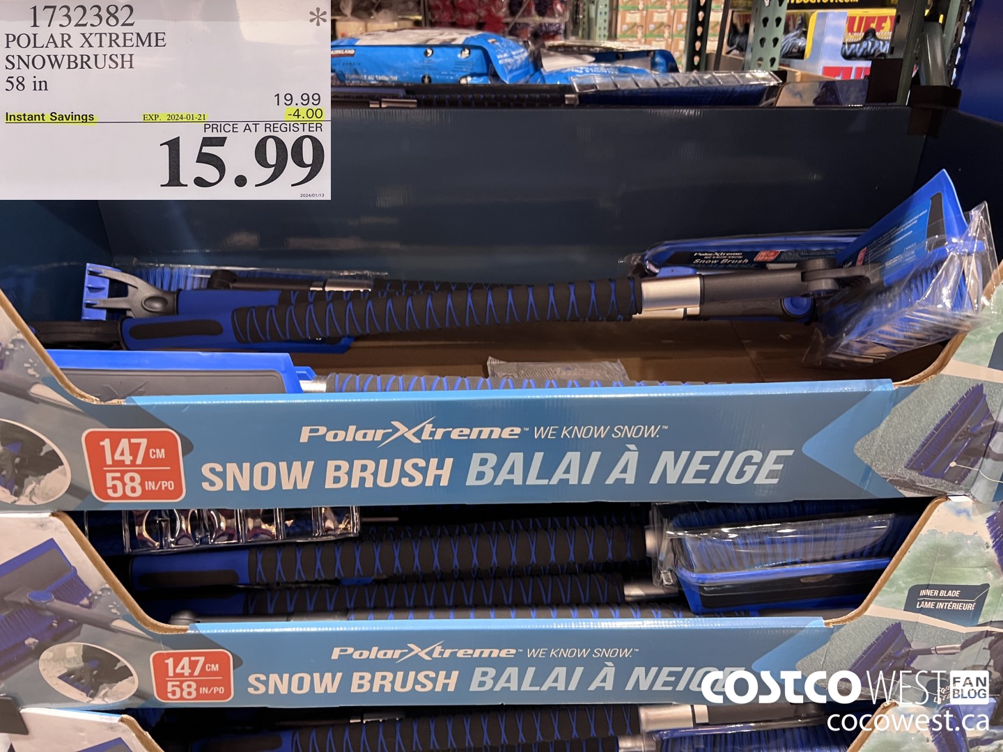 1732382 POLAR XTREME SNOWBRUSH 58 IN ($4.00 INSTANT SAVINGS EXPIRES ON 2024-01-21) $15.99