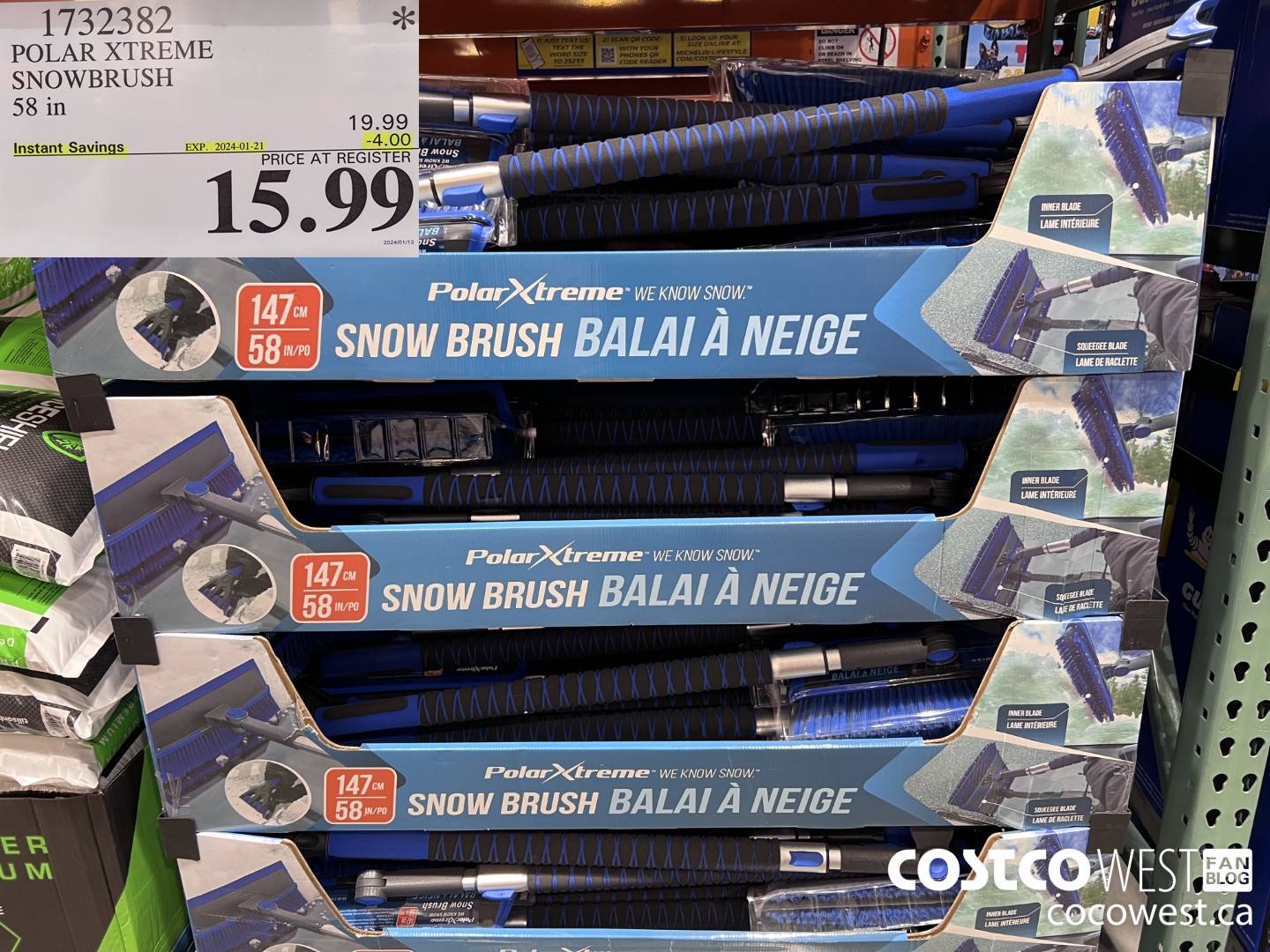 1732382 POLAR XTREME SNOWBRUSH 58 IN ($4.00 INSTANT SAVINGS EXPIRES ON 2024-01-21) $15.99