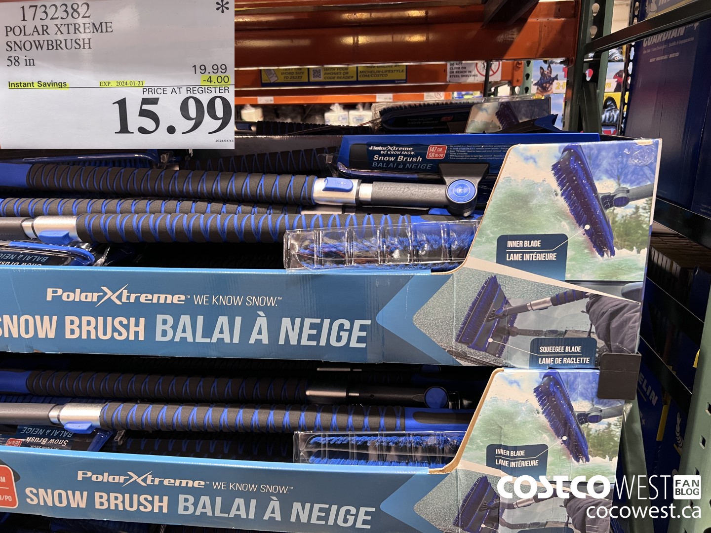 1732382 POLAR XTREME SNOWBRUSH 58 IN ($4.00 INSTANT SAVINGS EXPIRES ON 2024-01-21) $15.99