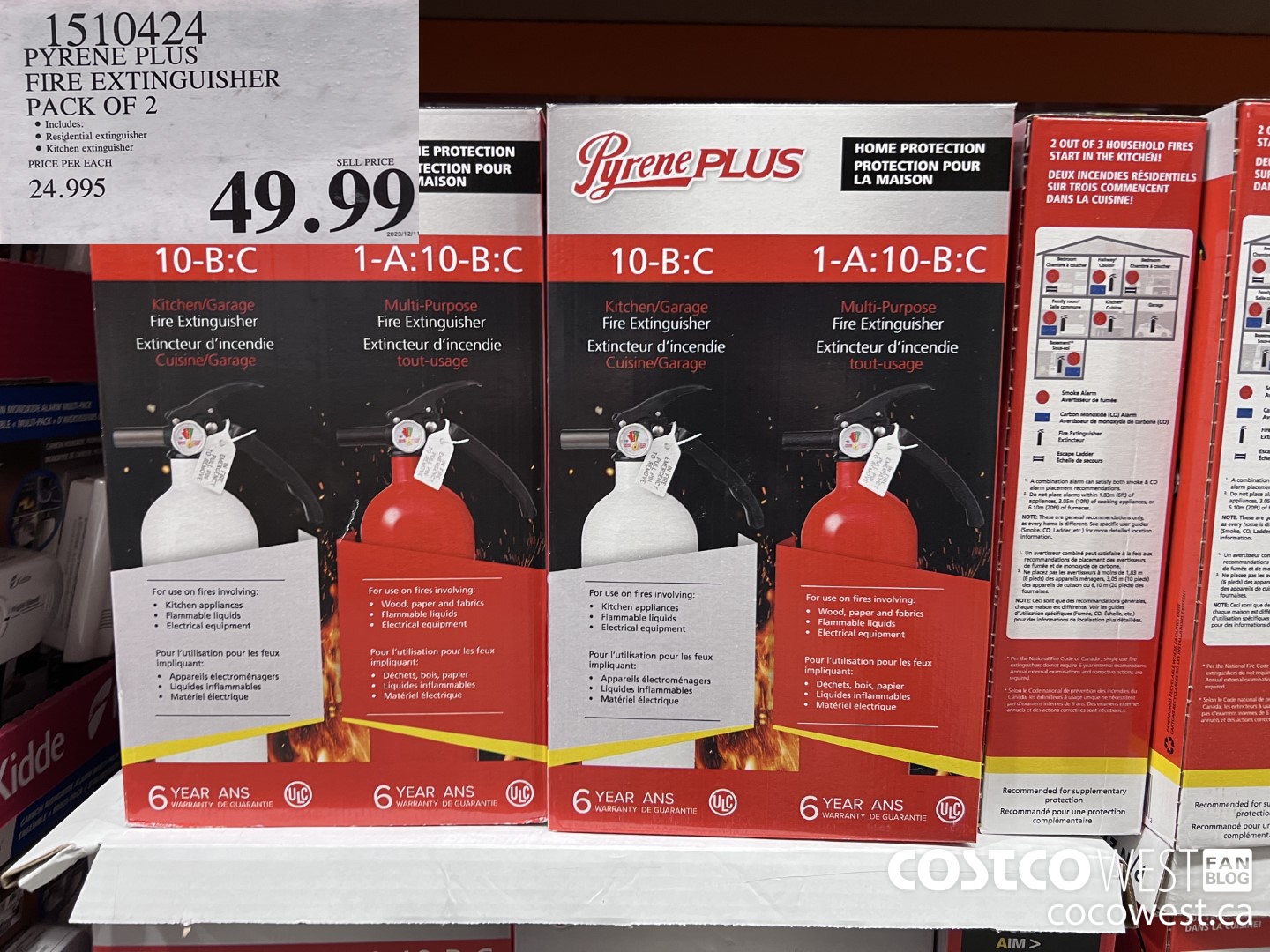 1510424 PYRENE PLUS FIRE EXTINGUISHER PACK OF 2 $49.99