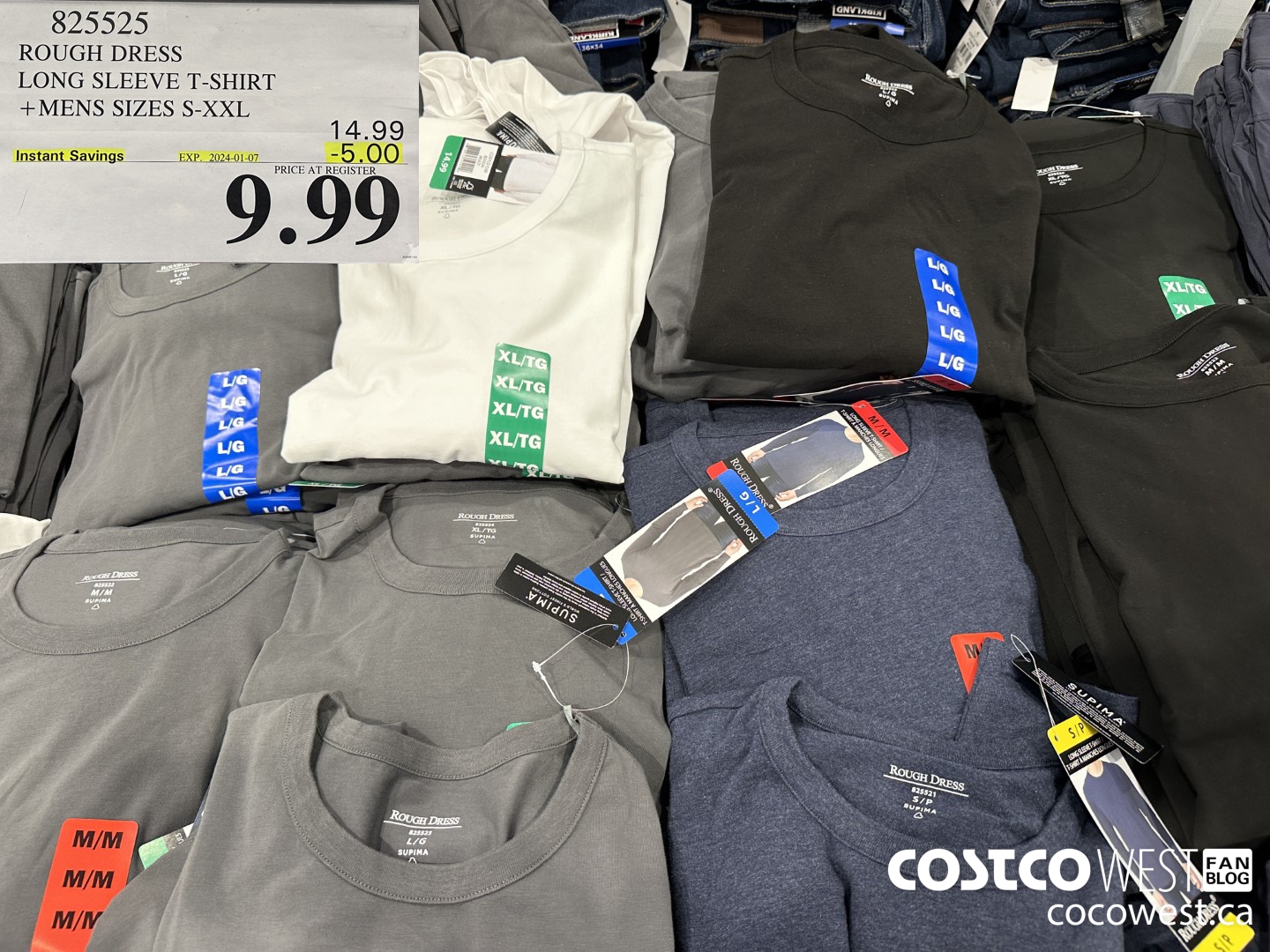 825525 ROUGH DRESS LONG SLEEVE T-SHIRT MENS SIZES S-XXL ($5.00 INSTANT SAVINGS EXPIRES ON 2024-01-07) $9.99