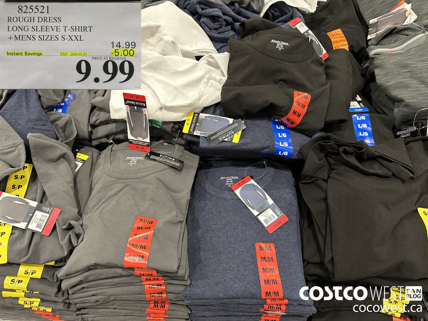 825521 ROUGH DRESS LONG SLEEVE T-SHIRT MENS SIZES S-XXL  ($5.00 INSTANT SAVINGS EXPIRES ON 2024-01-07) $9.99