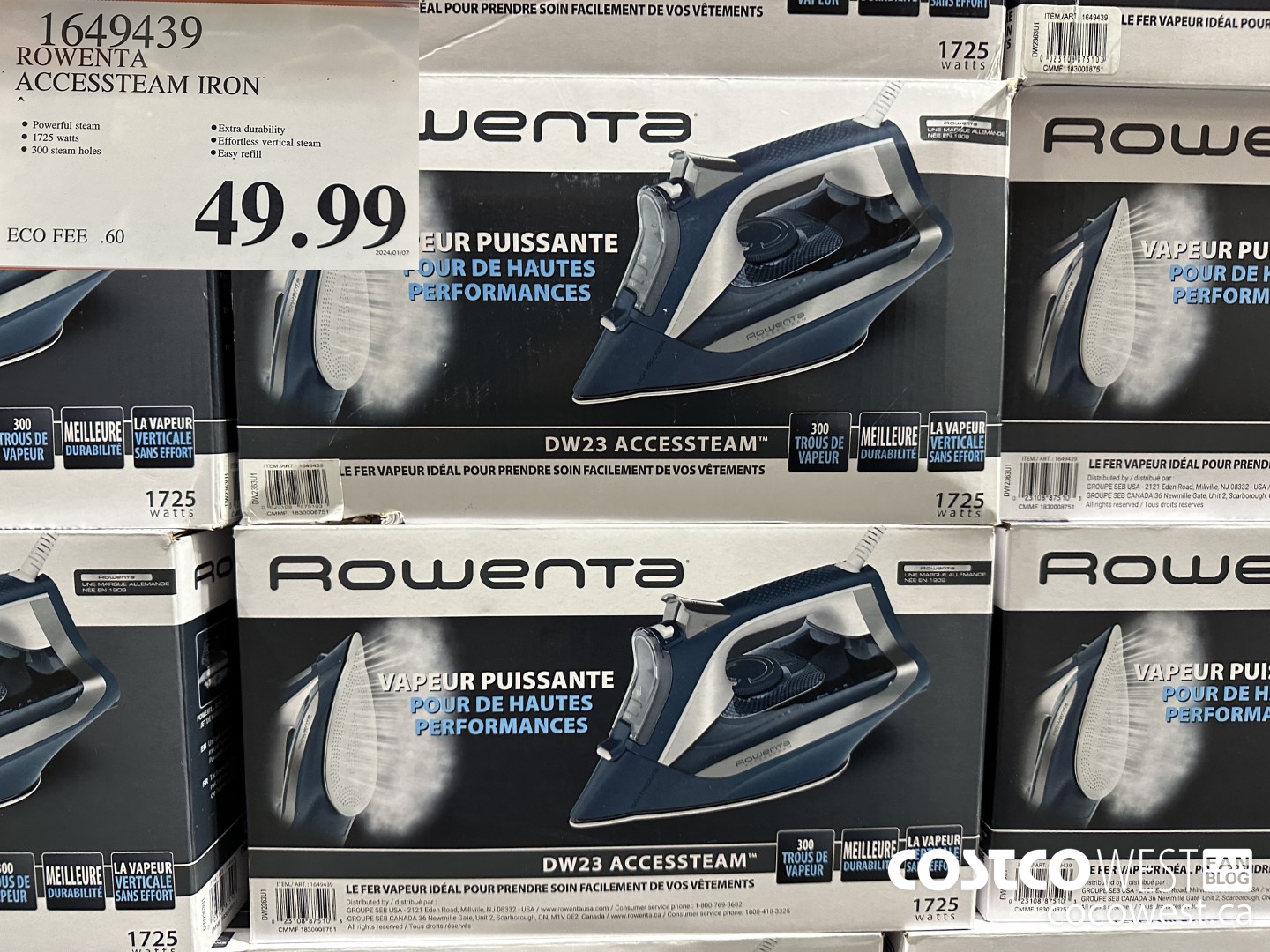 1649439 ROWENTA ACCESSTEAM IRON $49.99