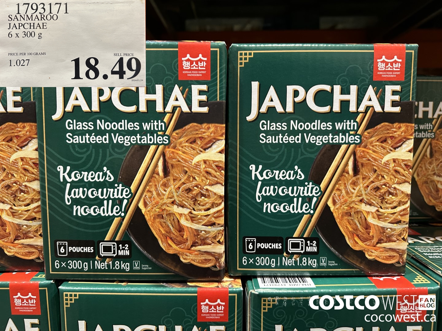 1793171 SANMAROO JAPCHAE 6 X 300 G $18.49