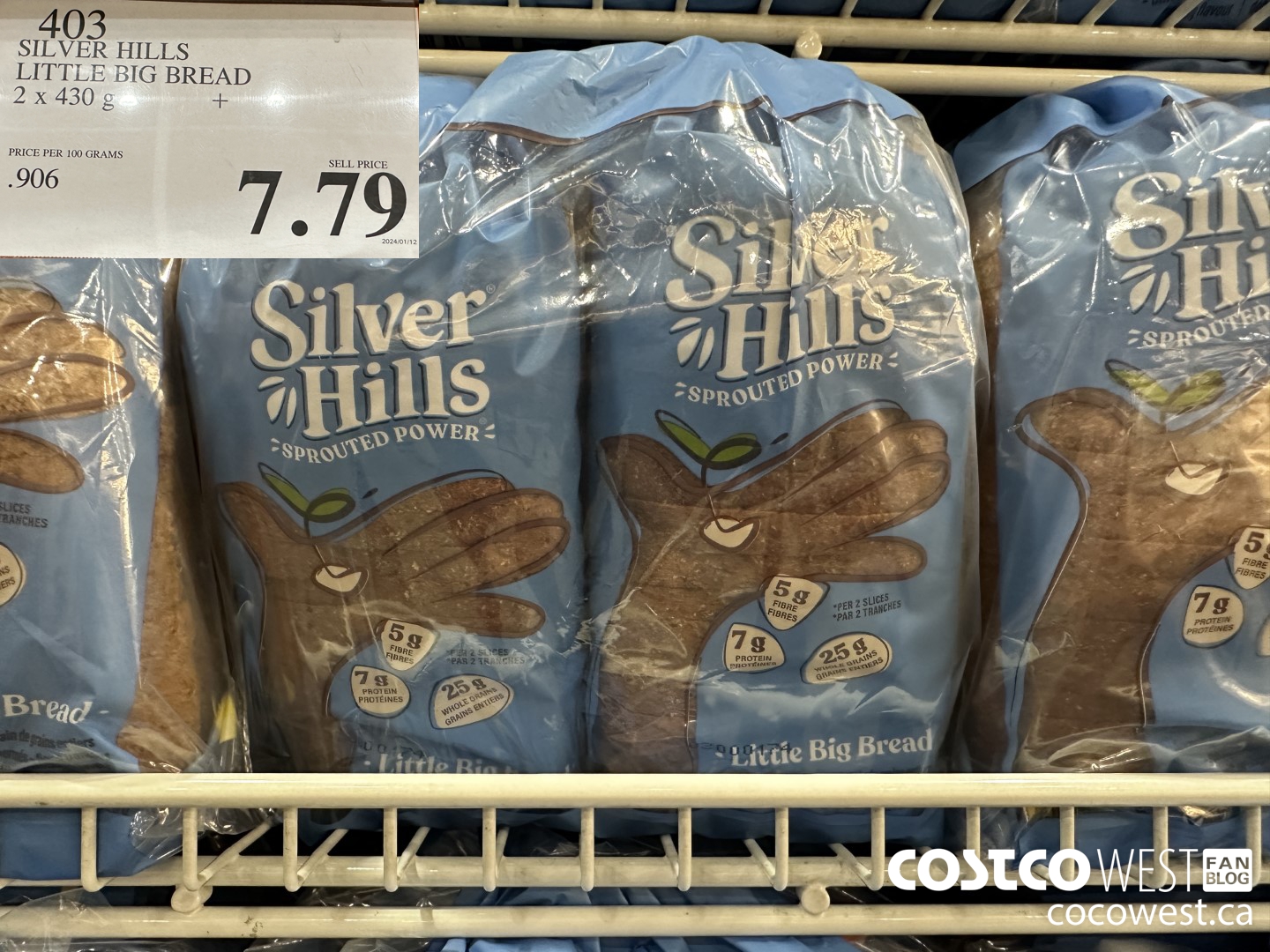 403 SILVER HILLS LITTLE BIG BREAD 2 X 430 G $7.79