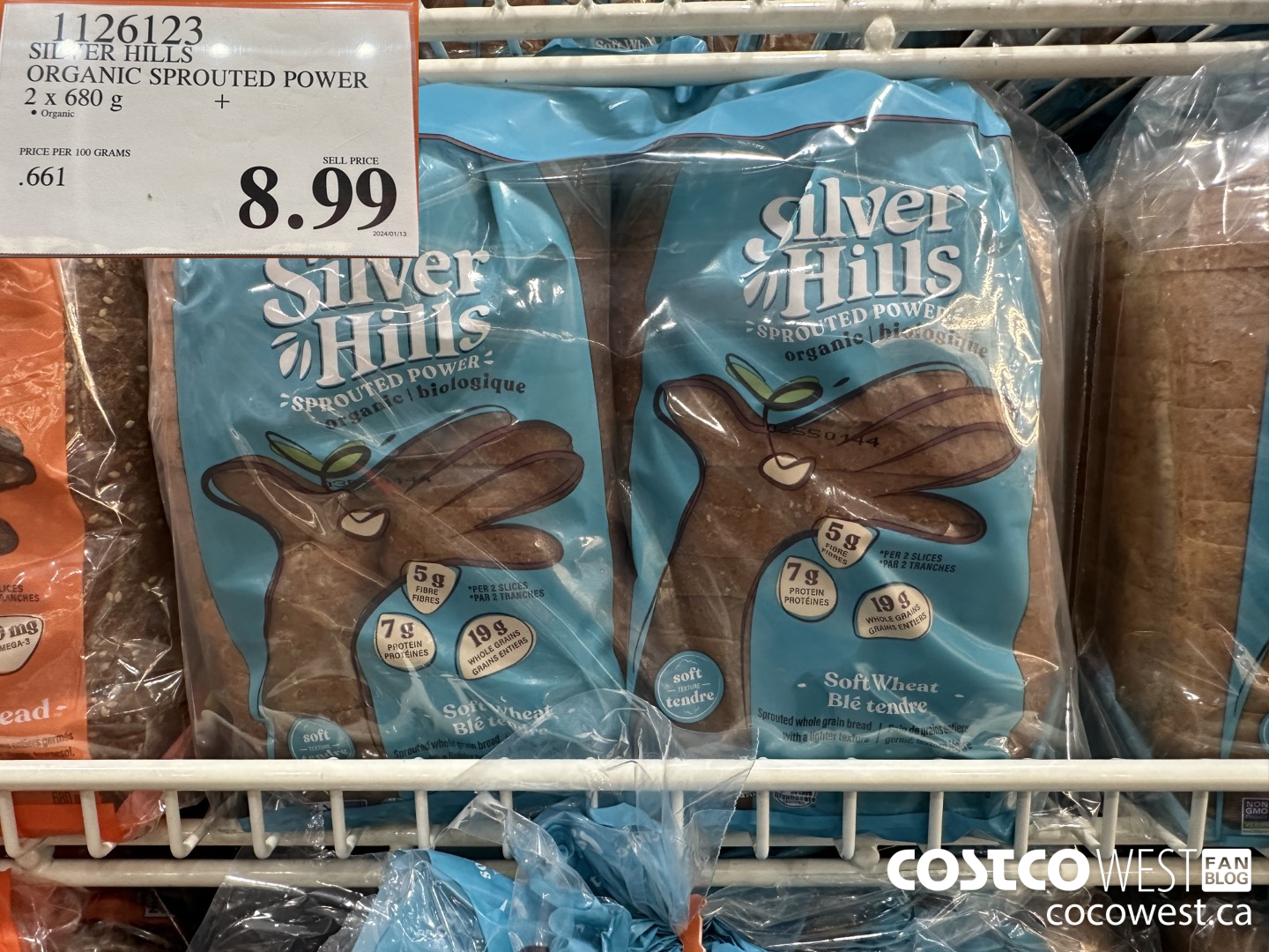 1126123 SILVER HILLS ORGANIC SPROUTED POWER 2 x 680g $8.99