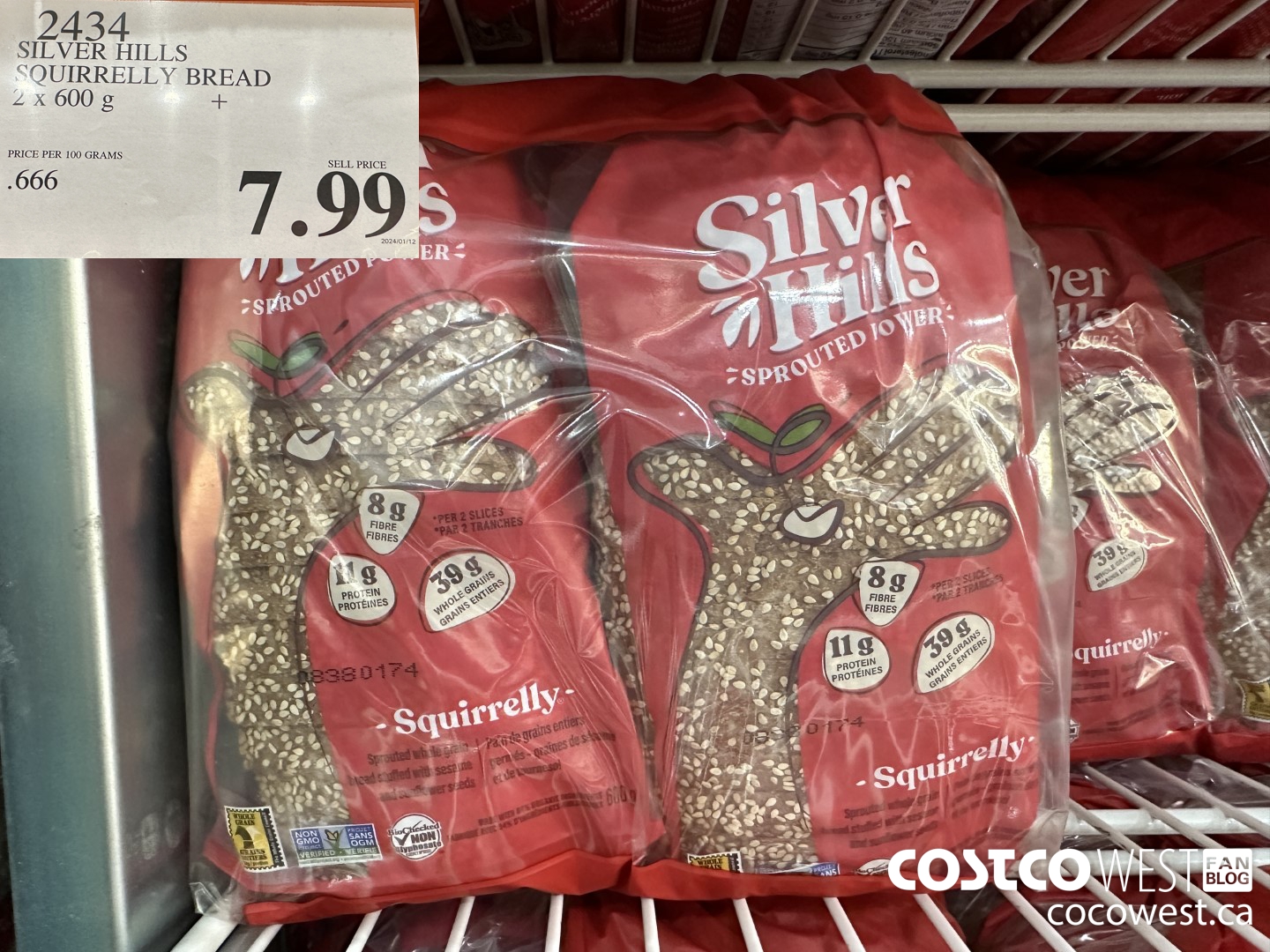 2434 SILVER HILLS SQUIRRELLY BREAD PACK OF 2 X 600 G $7.99