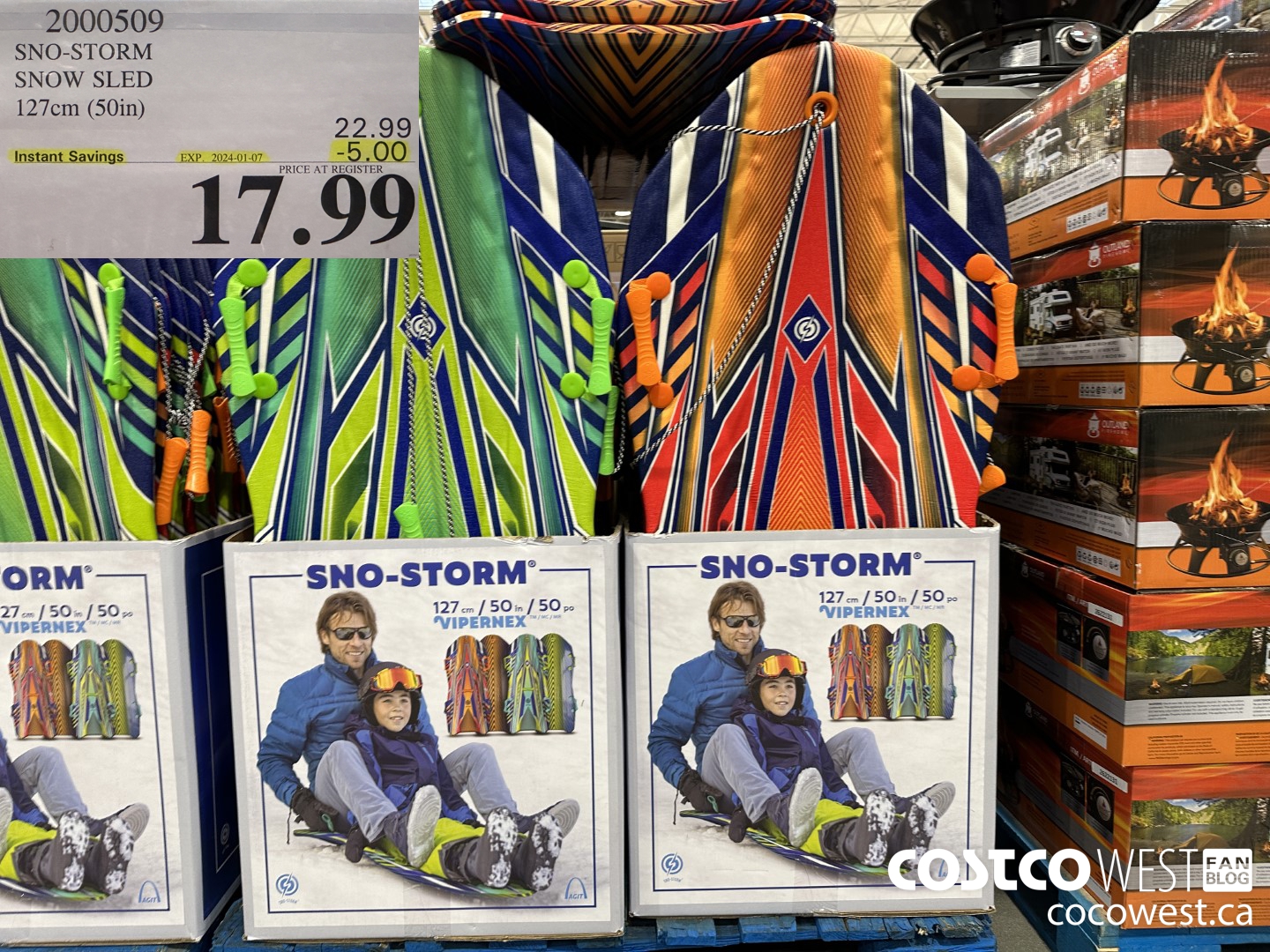 2000509 SNO STORM SNOW SLED 127 CM (50 IN) ($5.00 INSTANT SAVINGS EXPIRES ON 2024-01-07) $17.99